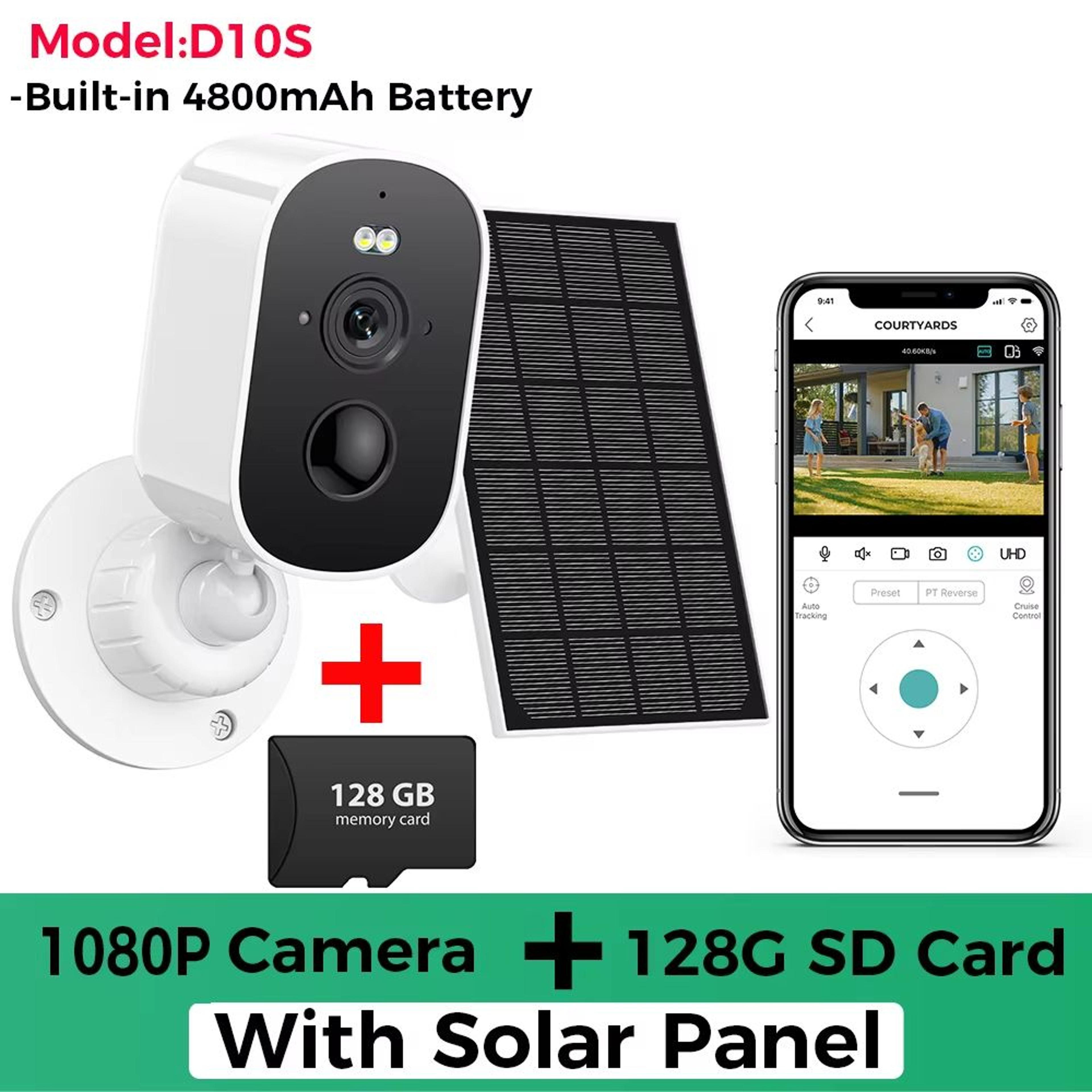 1080P Solar WiFi Outdoor Security Camera With Motion Detection  TwoWay Audio 9