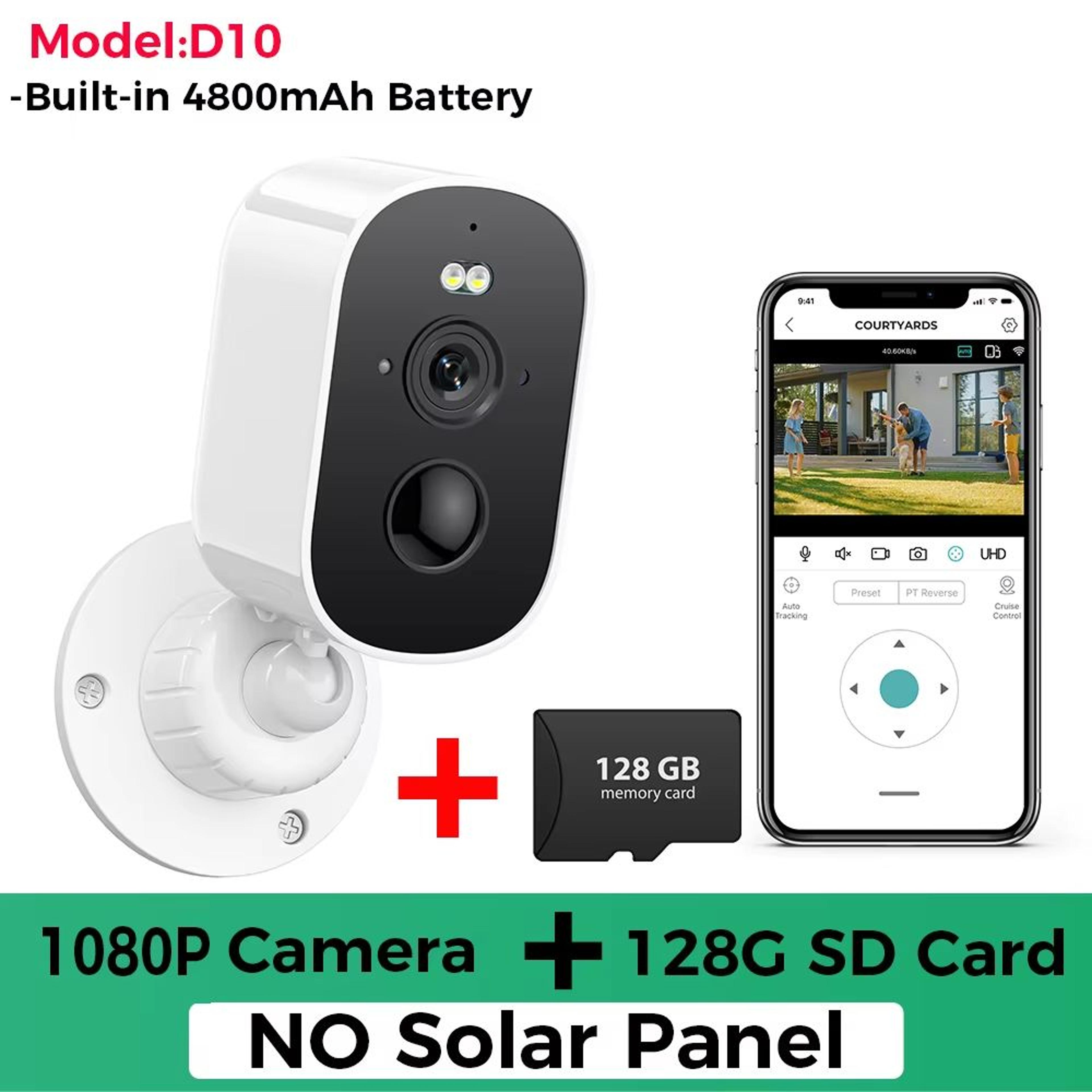 1080P Solar WiFi Outdoor Security Camera With Motion Detection  TwoWay Audio 13