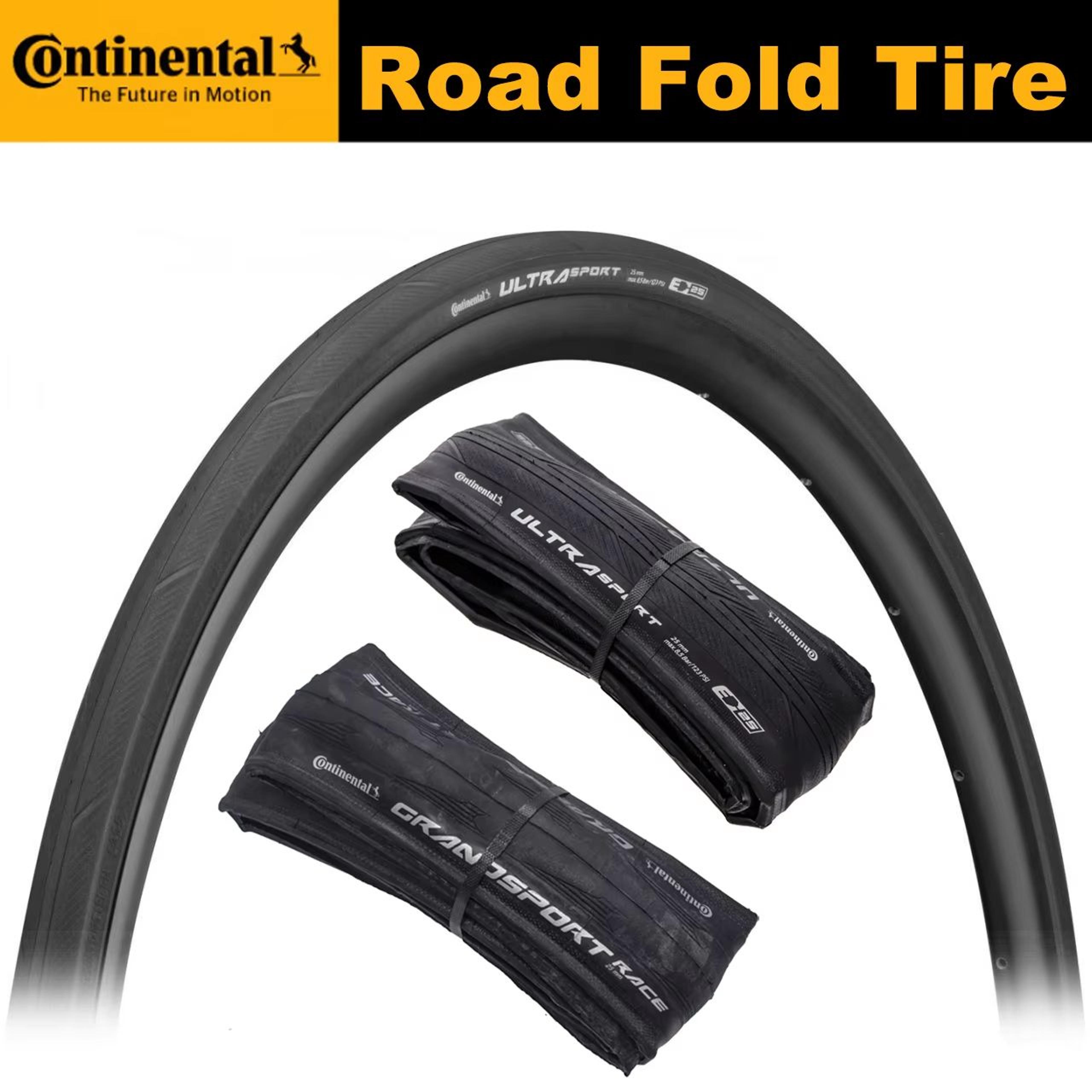 Continental Ultra Sport III 700C Road Bike Tire  HighPerformance Foldable Racing Tyres 0