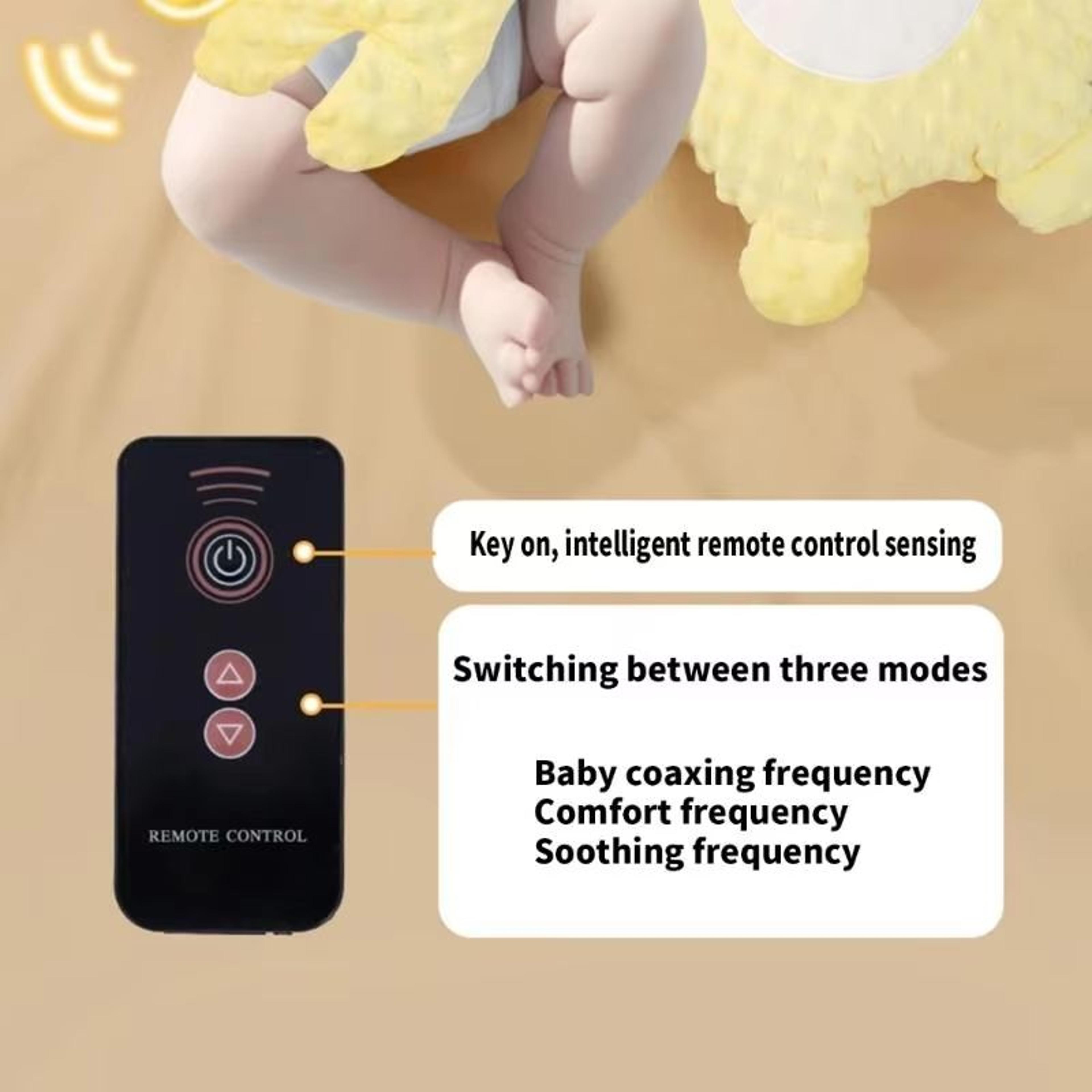 Infant Soothing Patting Hand Toy With Remote Control For Baby Sleep 3