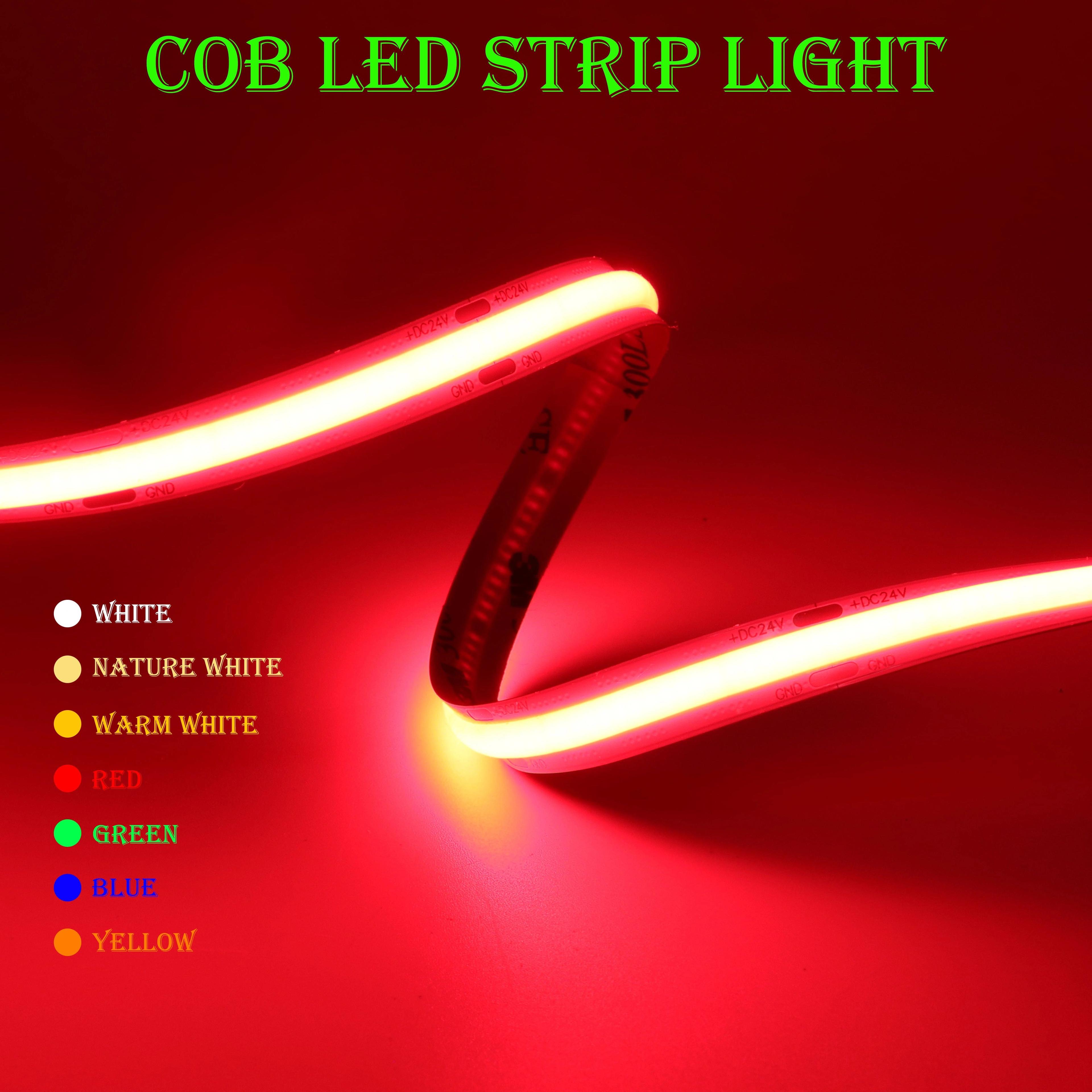 COB HighDensity LED Strip Light  Flexible Linear Lighting Tape 1