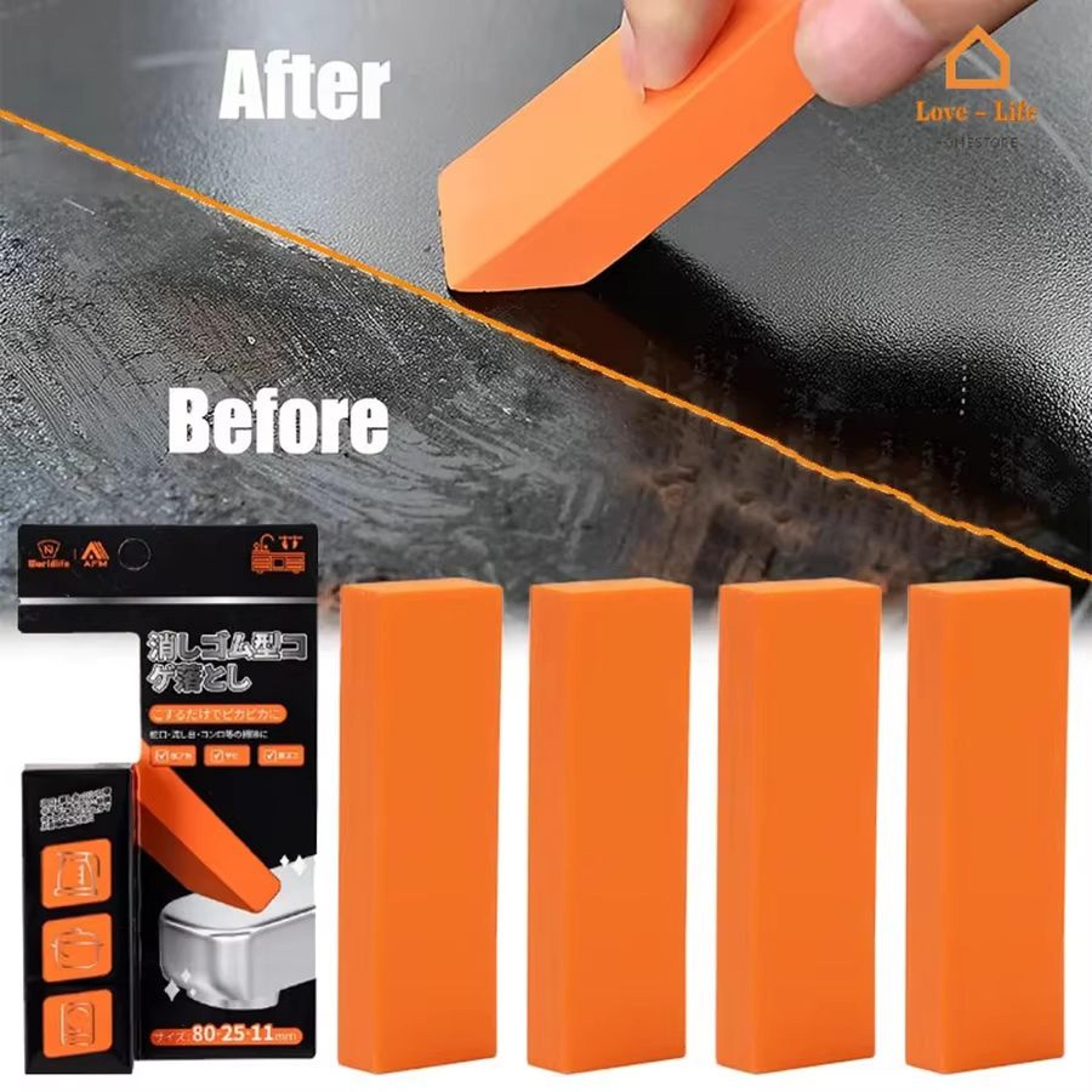 multi-purpose reusable scale eraser – anti-scratch rust & stain removal brush for kitchen, faucet, and cookware cleaning