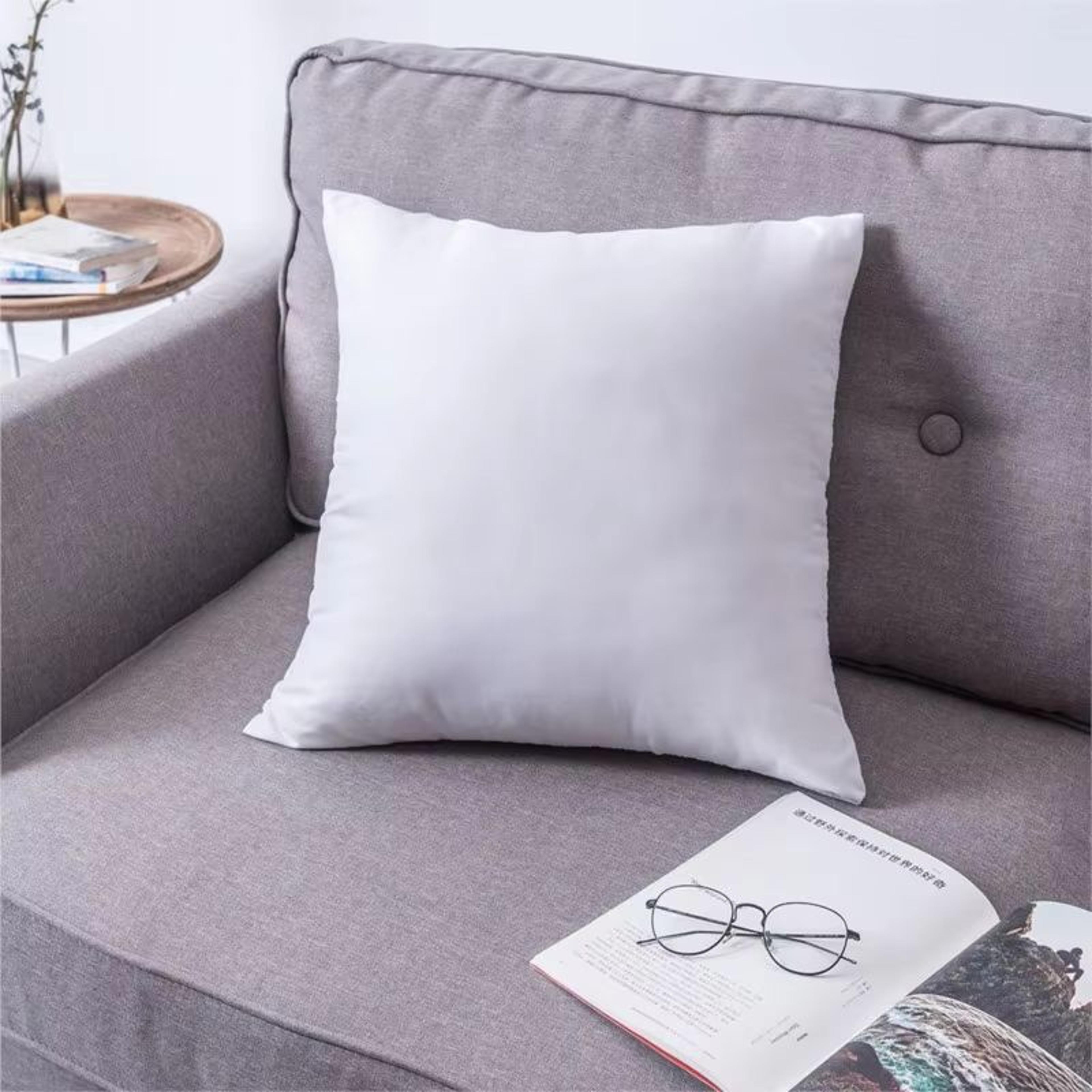 Premium BounceBack Pillow Insert  White Square Cushion Core For Sofa Car Seat  Home Decor Sizes 30x 1