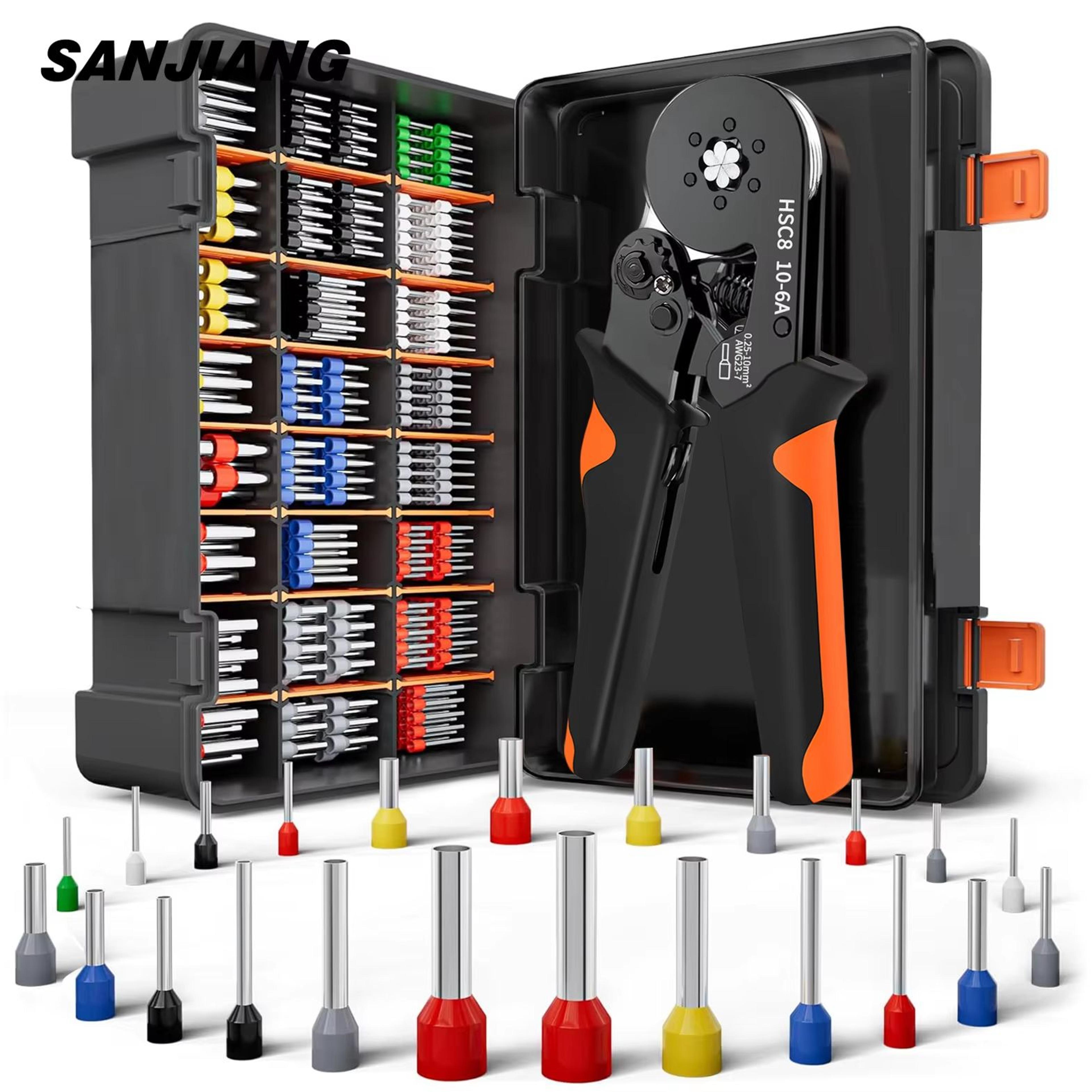 ProCrimp HexShank SelfAdjustable Ratchet Ferrule Crimping Tool Kit 02510 Mmsq  AWG 237 0