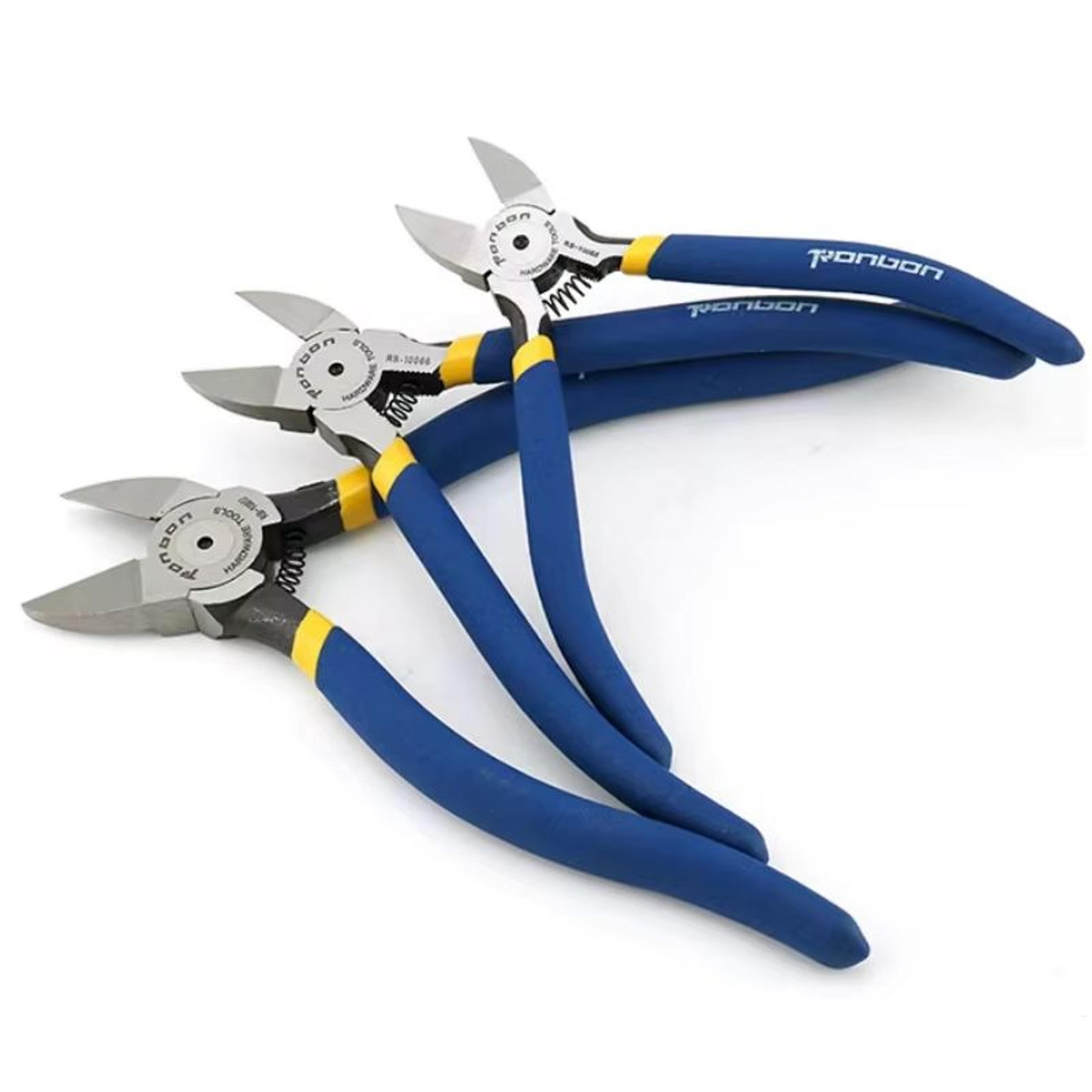 Professional 567 Inch Wire Stripping Pliers  Electrician Side Cutter  DIY Cable Nipper 0