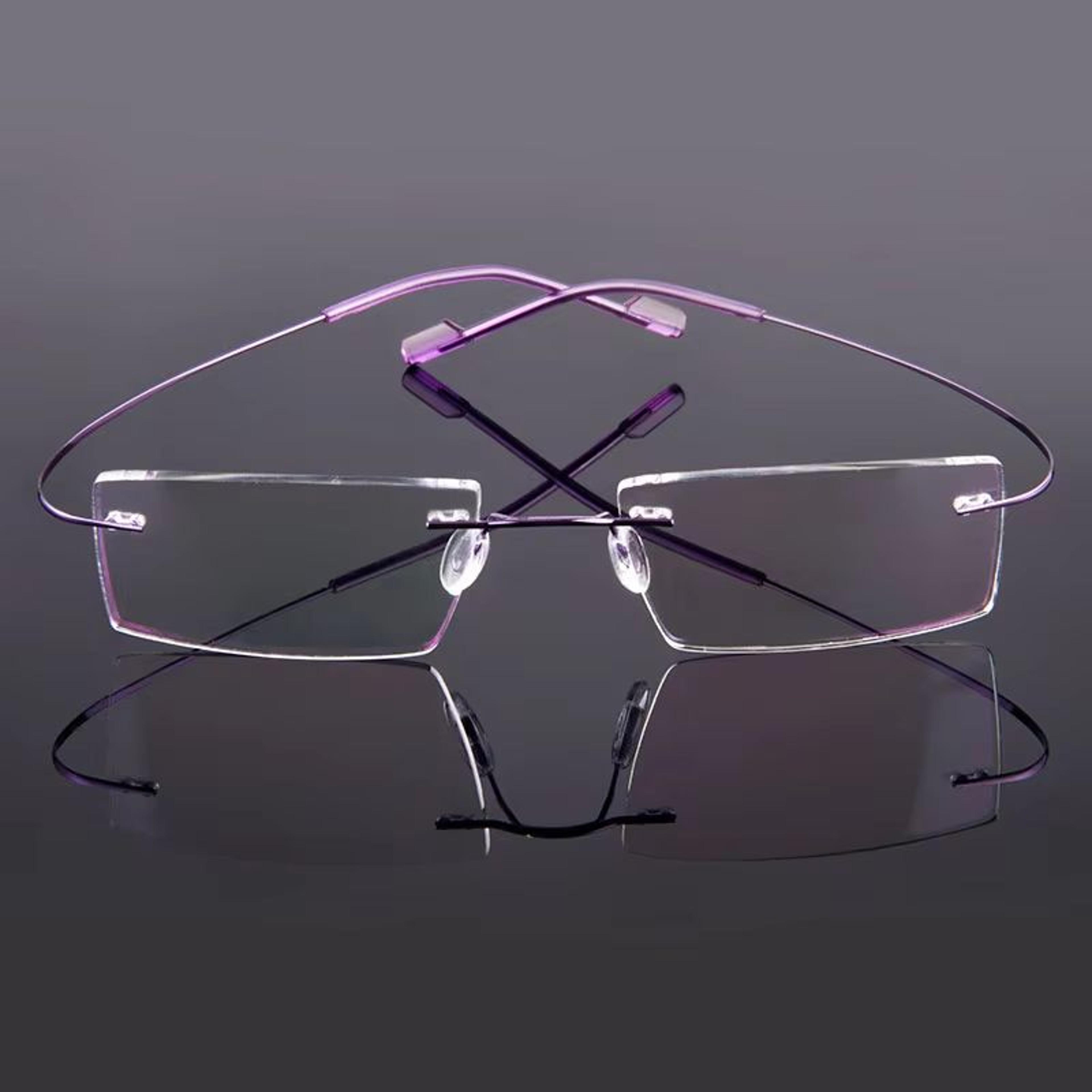 Gmei Rimless Optical Glasses  Ultralight Flexible Memory Alloy Eyeglass Frames For Men  Women 4