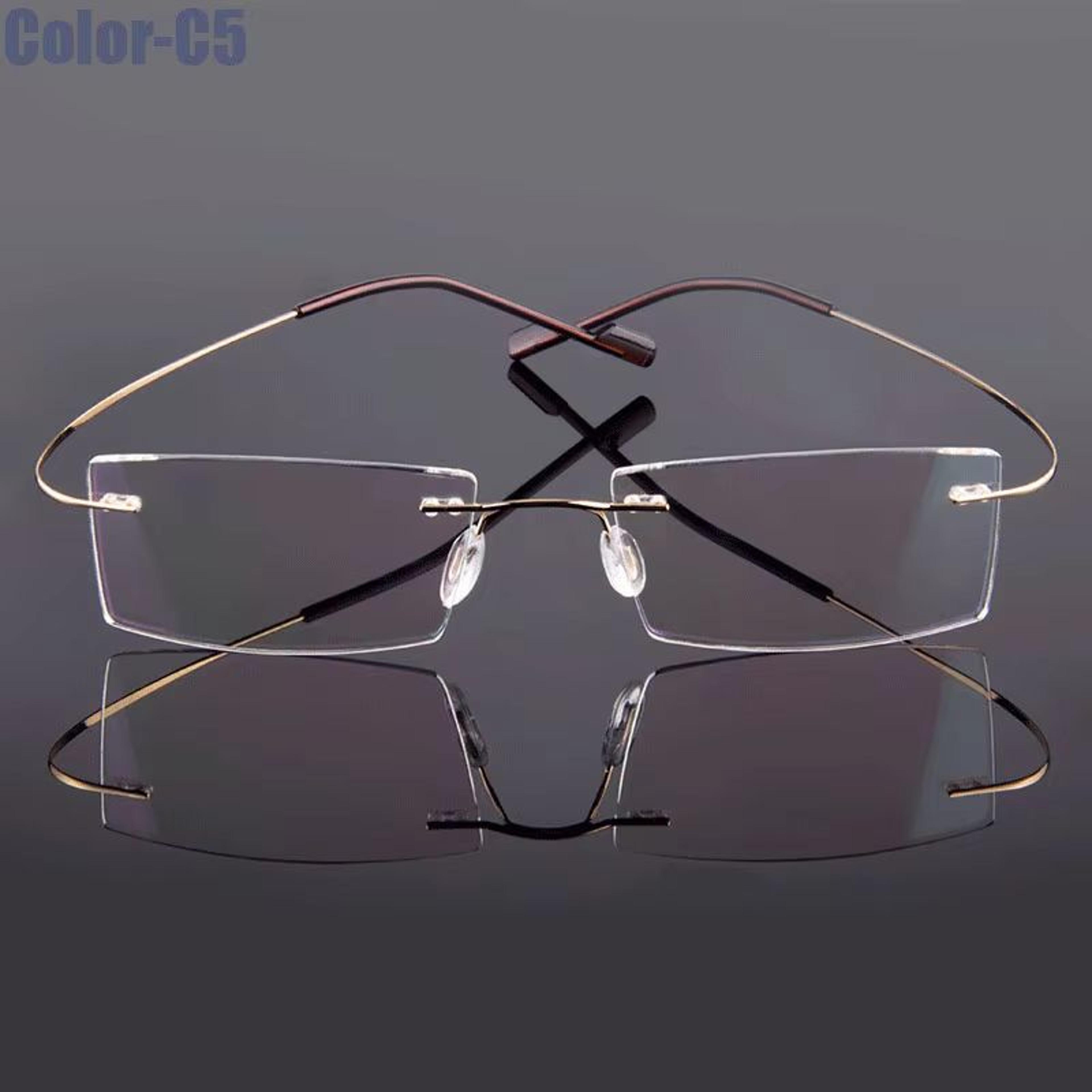 Gmei Rimless Optical Glasses  Ultralight Flexible Memory Alloy Eyeglass Frames For Men  Women 10