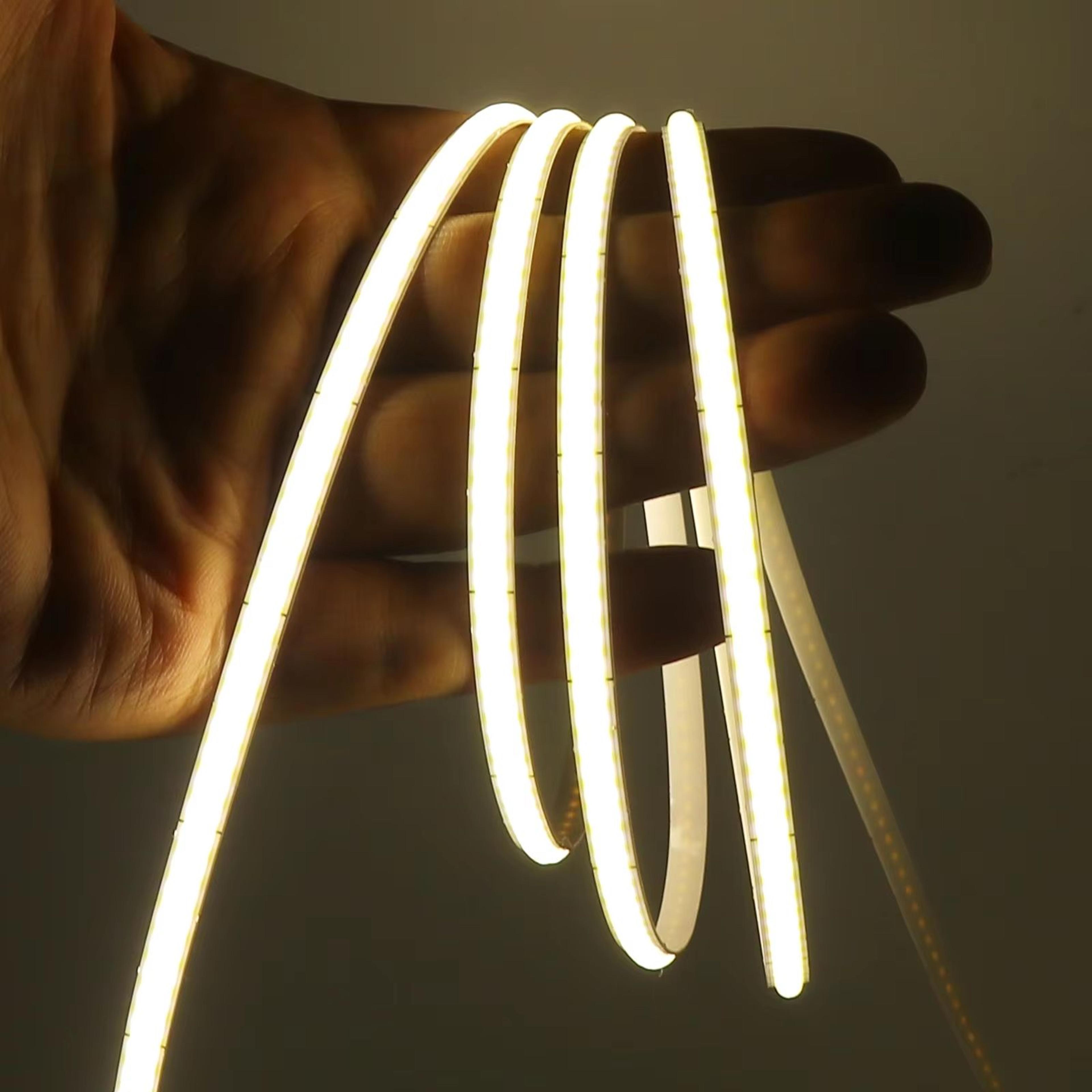 UltraSlim USB 5 V COB LED Strip Light  MultiColour Flexible Ribbon For TV BackLight  Home Decor 14