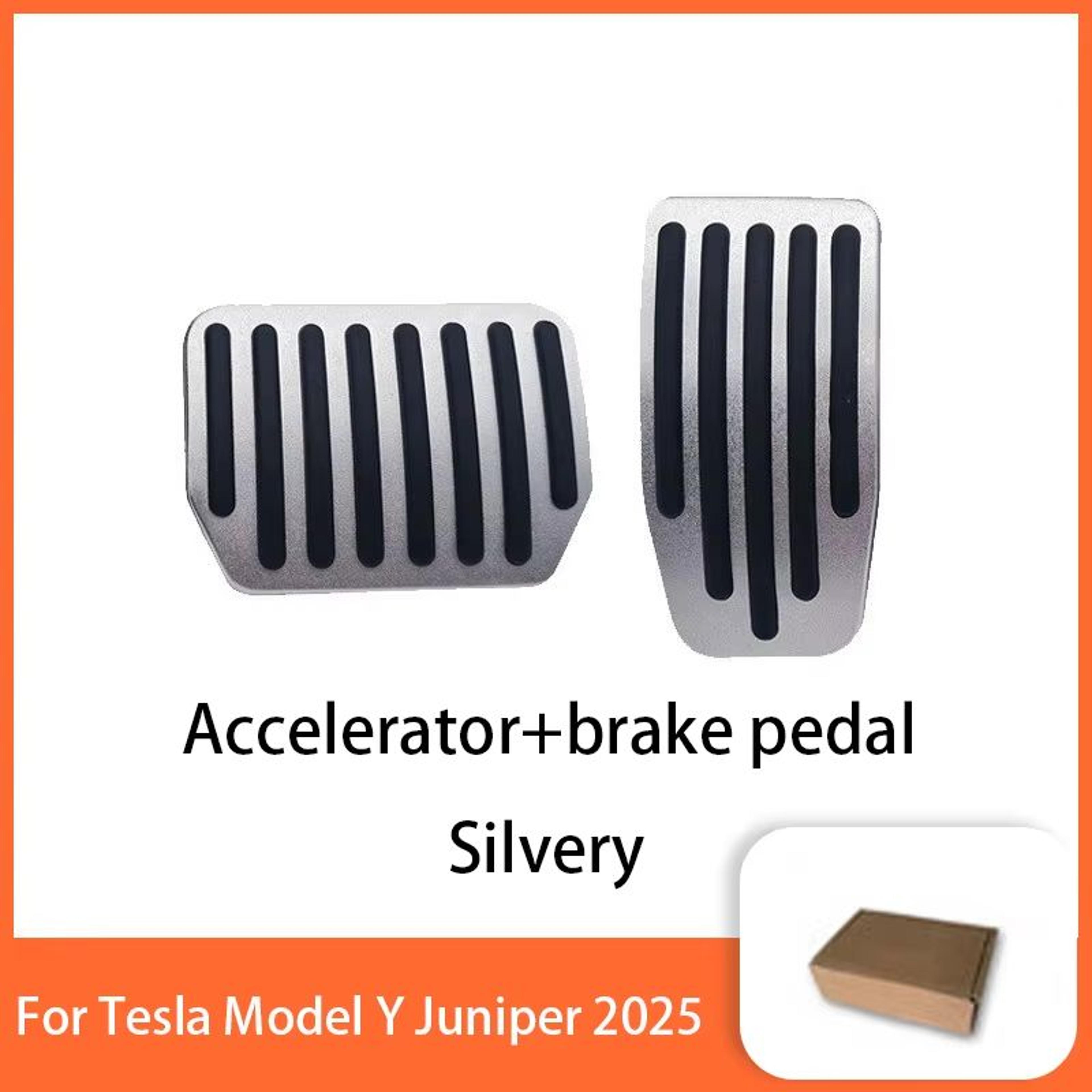 Tesla Model Y Juniper 2025 Performance Pedal Set  NonSlip Aluminum Foot Covers For Accelerator Brak 7