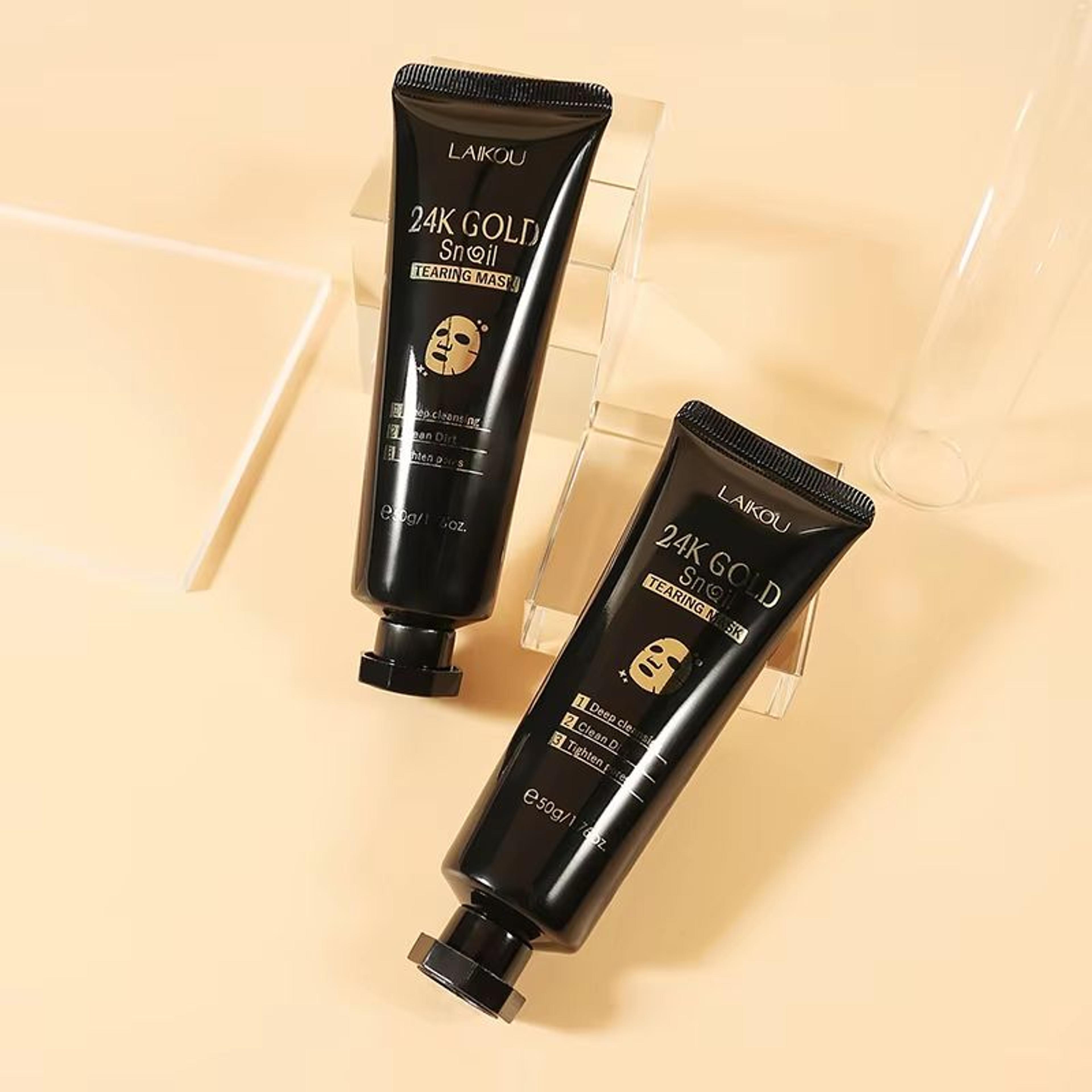 RadiantGold Sakura PeelOff Mask  24K Gold AntiWrinkle  BlackheadRemoval Treatment 1