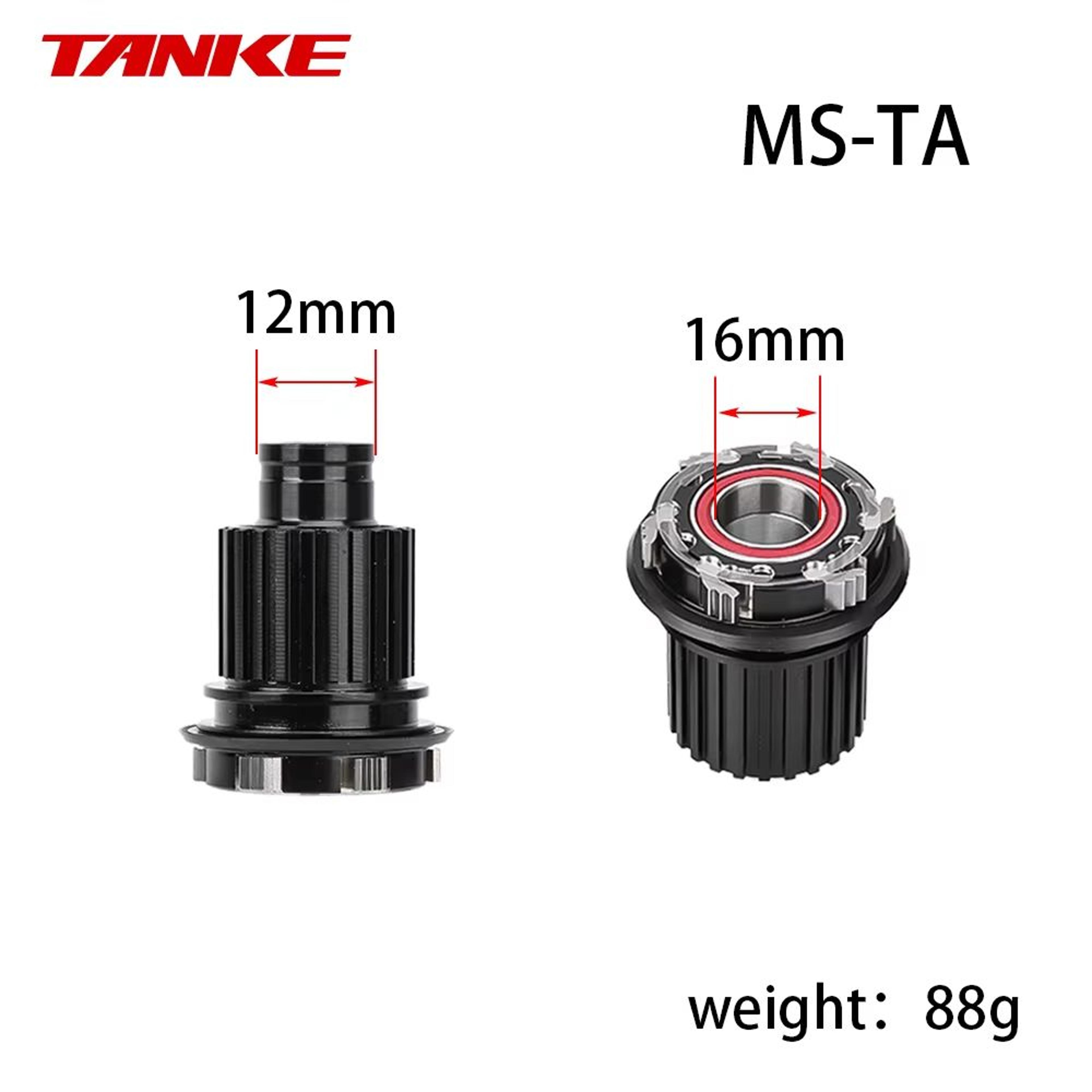 TANKE 6Pawl Freehub Body Driver  XDHGMS Compatible 135 QR  142 ThruAxle 10
