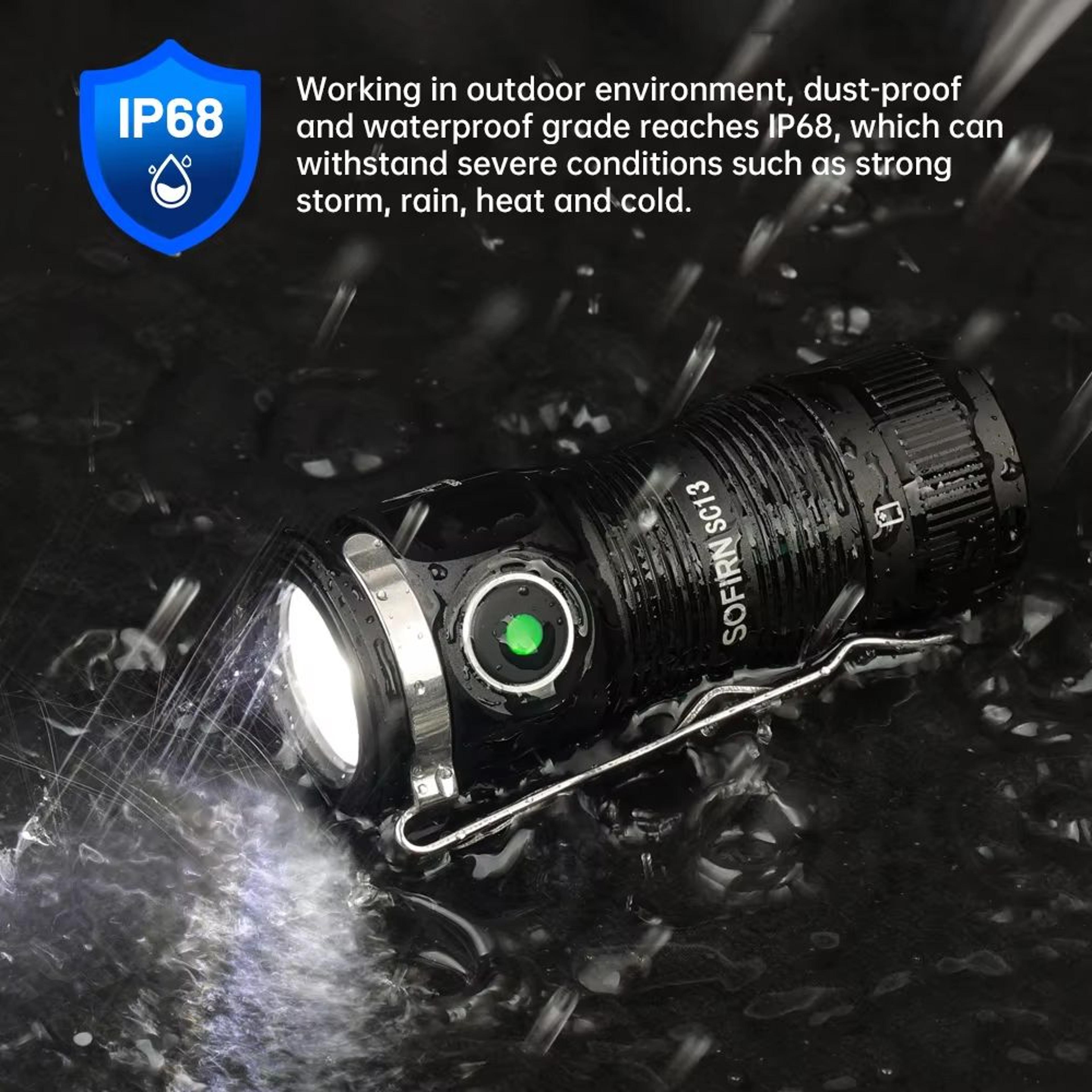 UltraKey 18350 Mini Flashlight  USBC Rechargeable 1 300 Lm Magnetic Tail  Premium LED 2