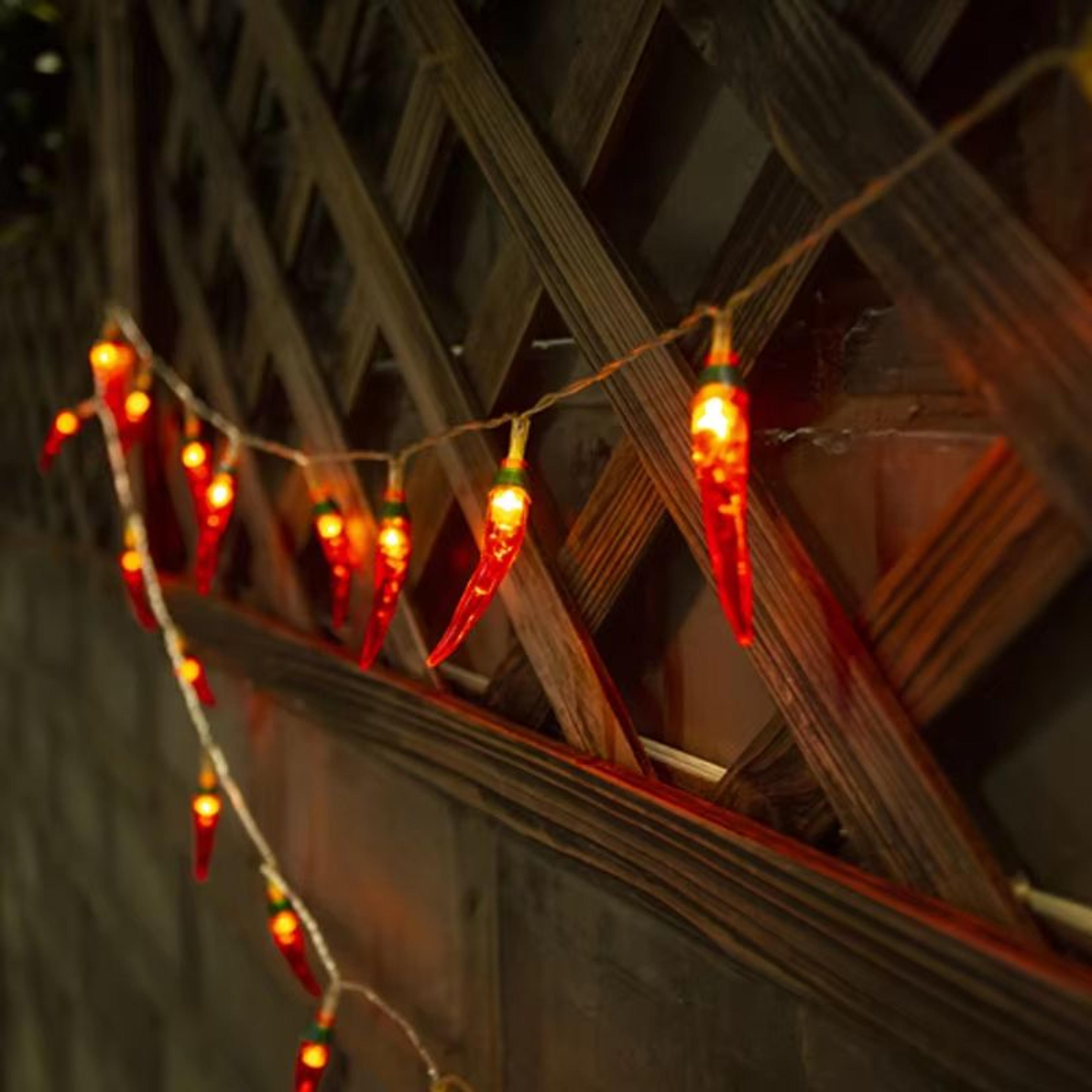 Red Chilli LED String Lights  BatteryUSB Powered Fairy Garland For Holiday Wedding  Party Decor 4