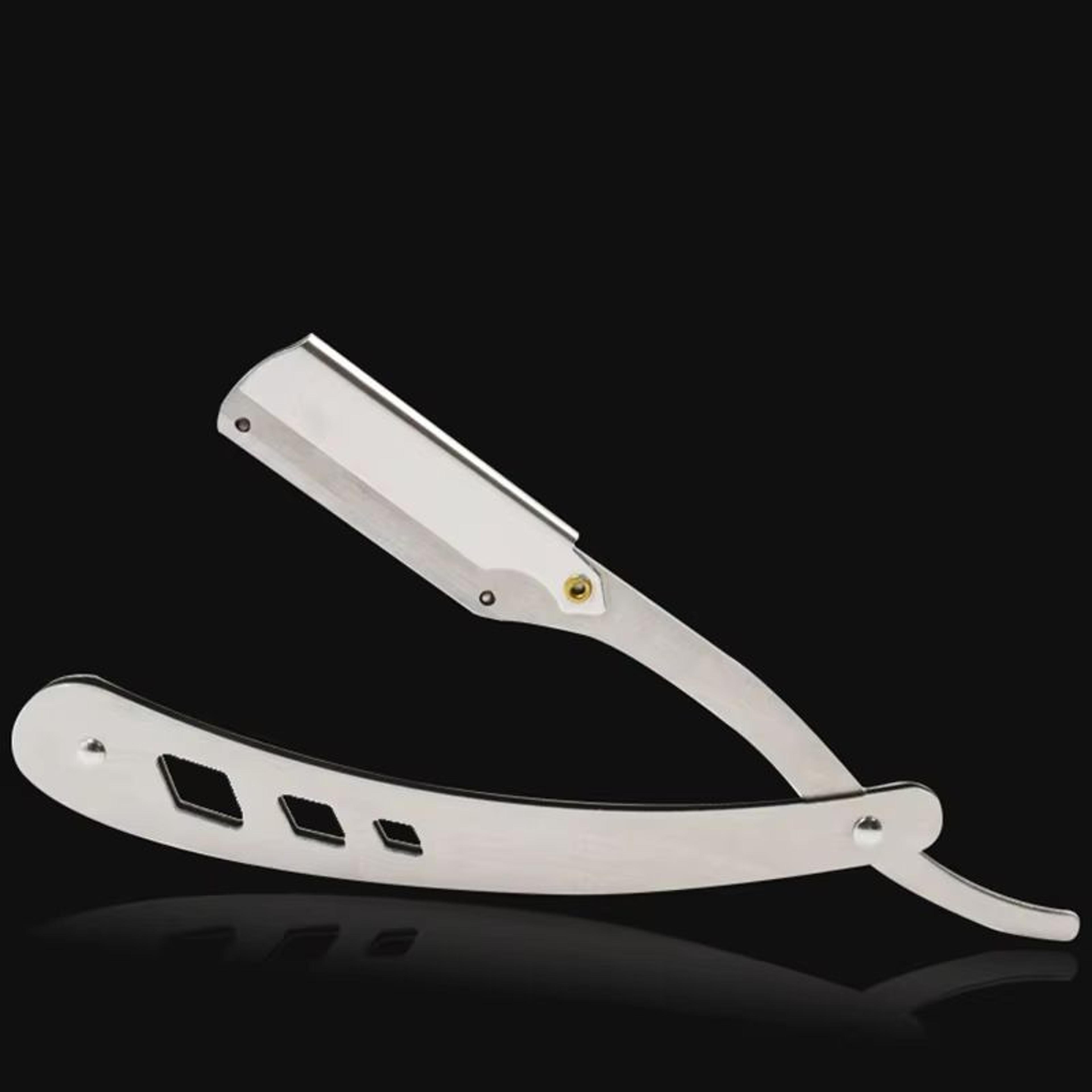 Classic Black Folding Shaving Knife Handle  AntiqueStyle Barber Tool Blade Sold Separately 4