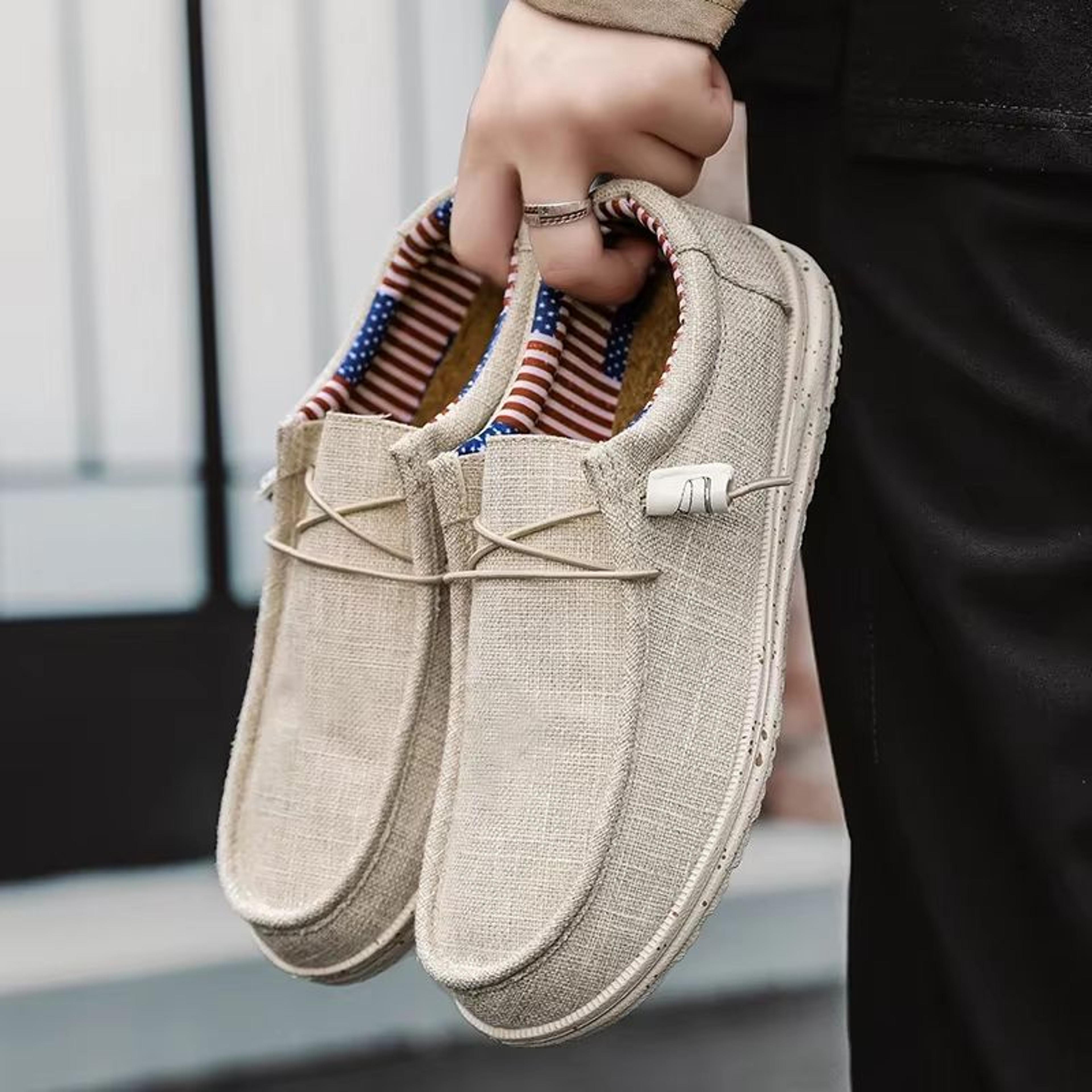 Everyday Comfort Canvas SlipOn Loafers  Mens Casual Moccasins With NonSlip Walking Sole 3