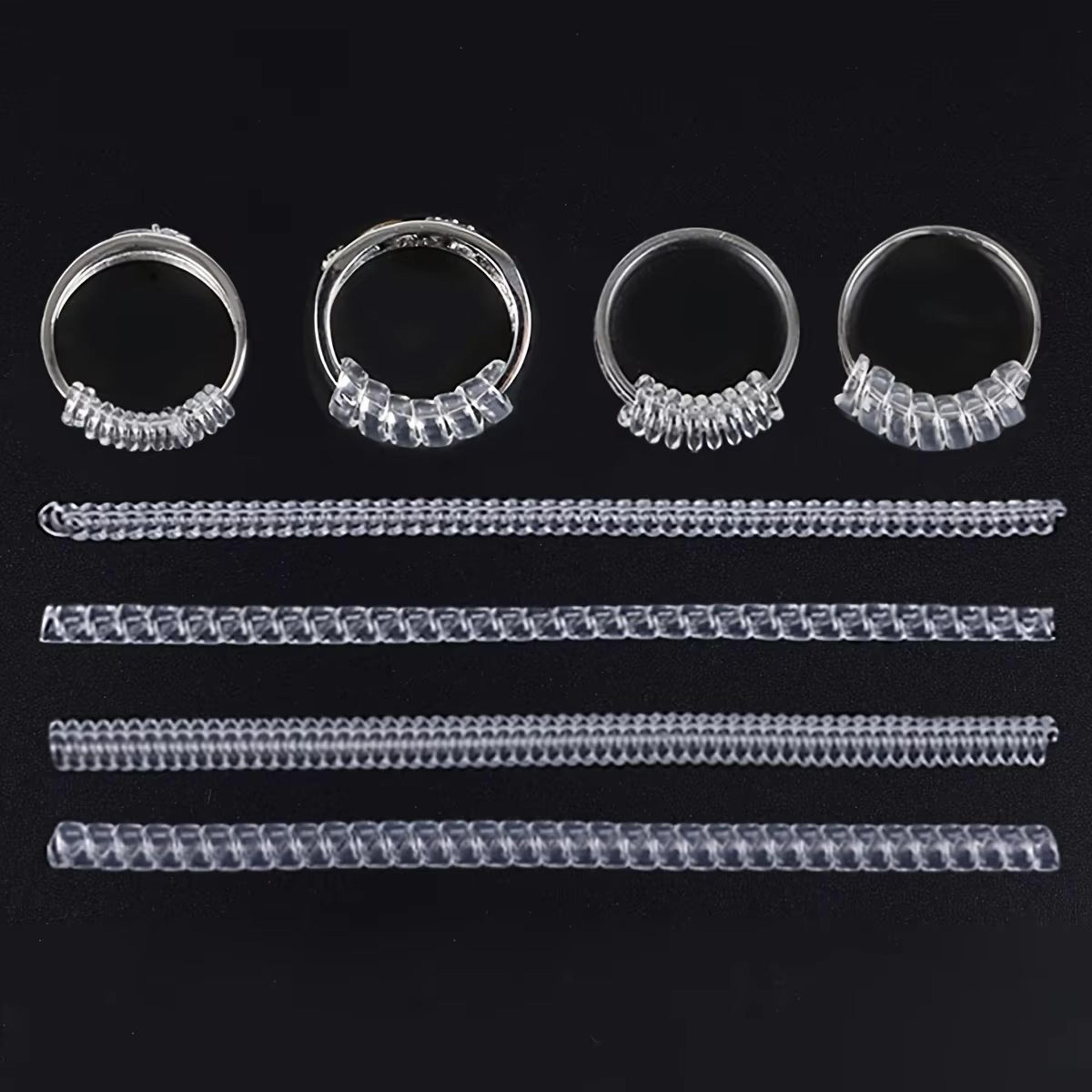 ClearFit Silicone Ring Size Adjuster  4Piece Transparent Ring Resizer Set For Loose Rings 3