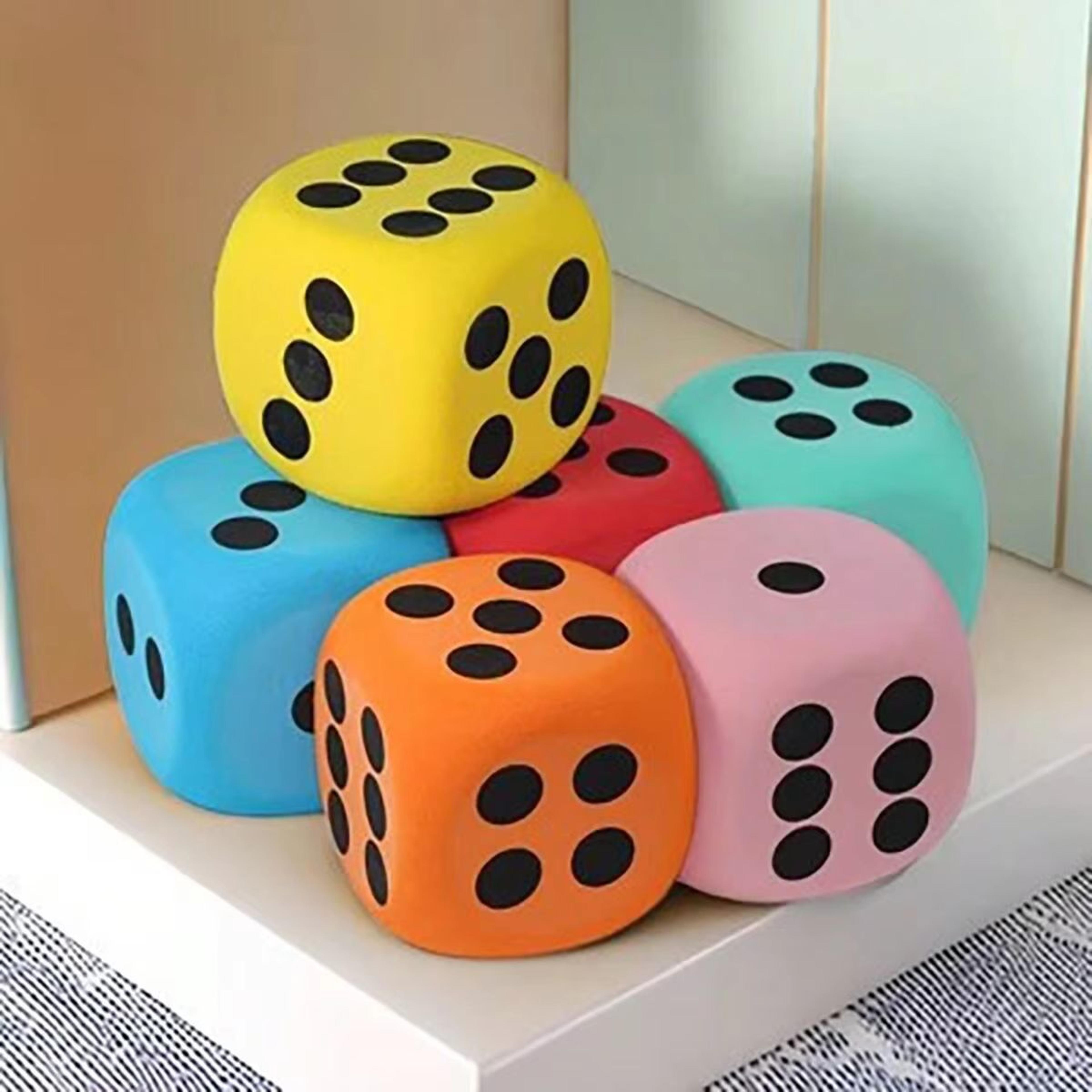 Interactive Soft Foam Dice Set  Jumbo Pet Game Dice For Playtime Training  Fun Activities 1