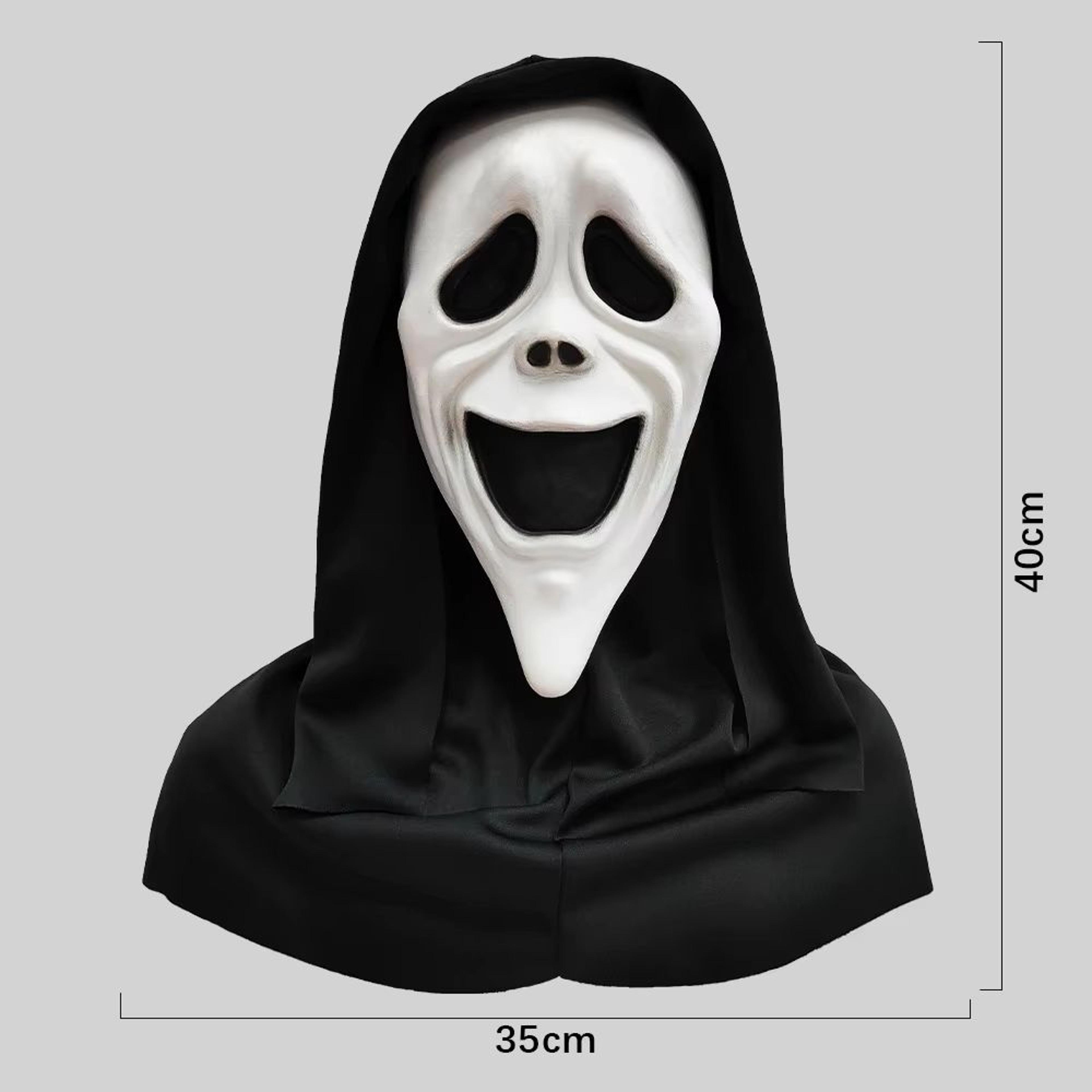 Red Tongue Scream Latex Mask  Horror Full Head Prop For Halloween Terror 9