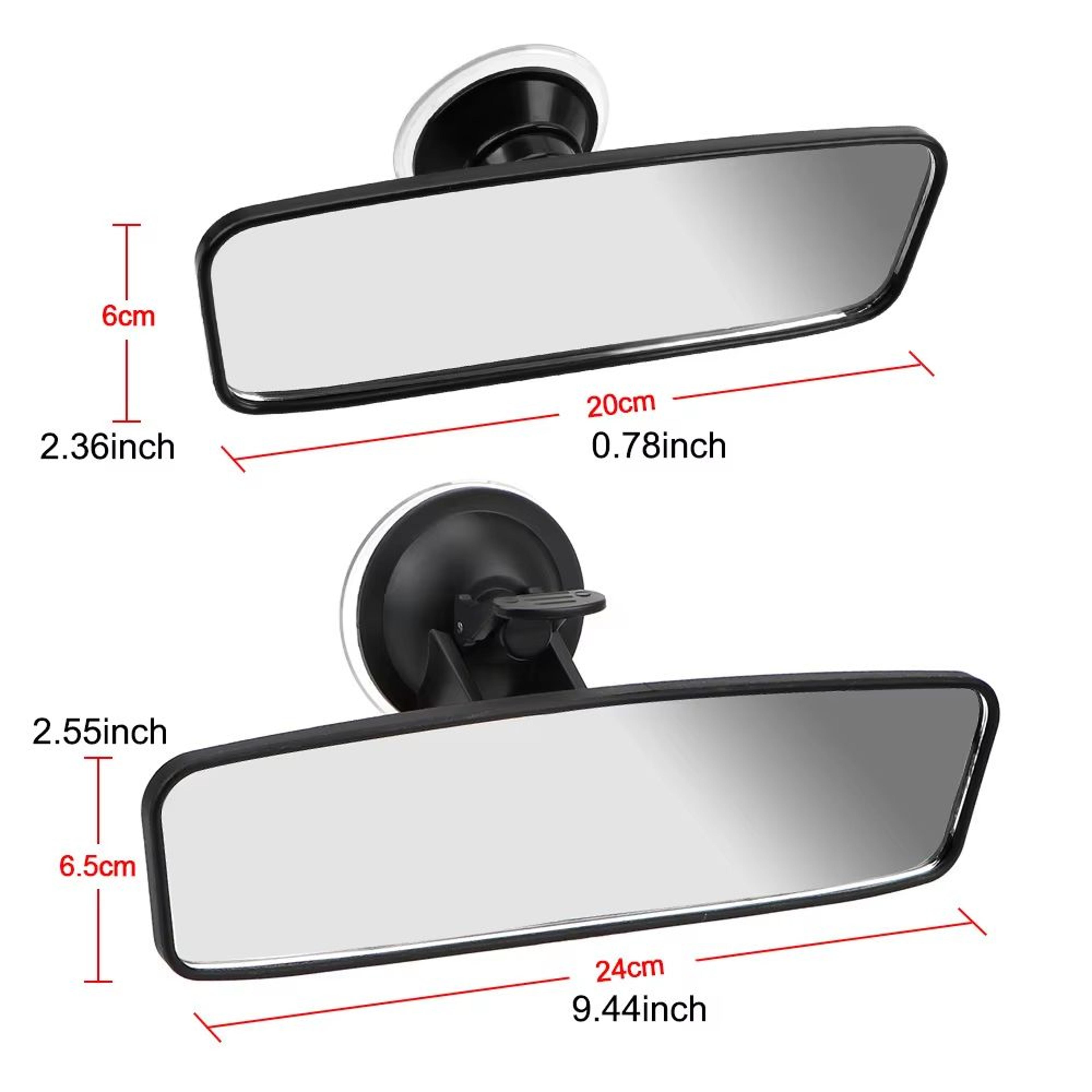 360 Rotating WideAngle Car Rearview Mirror With Adjustable Suction Cup  Universal Interior Rearview 5