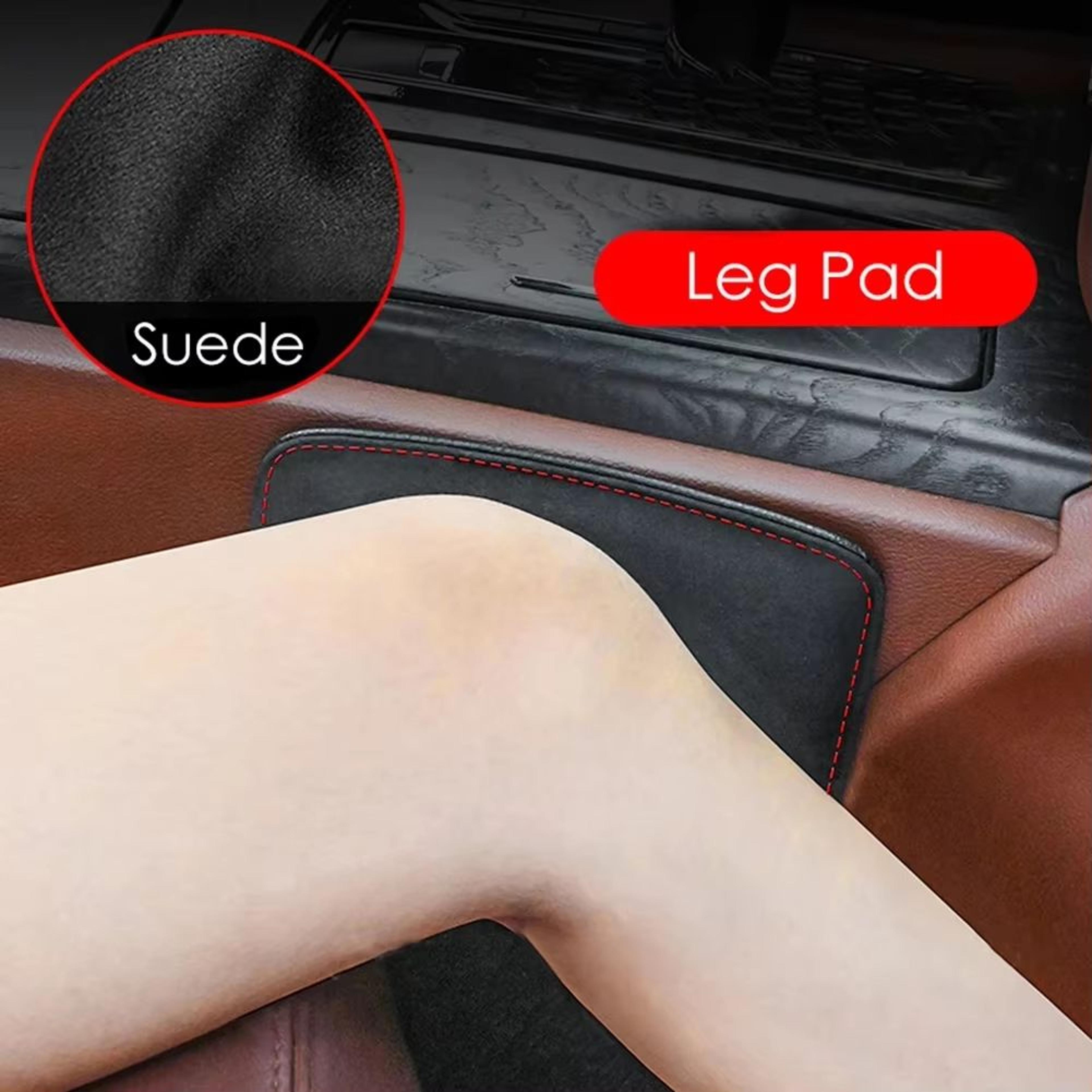 Comfortable Suede Car Knee Pad With Elastic Memory Foam  Auto Cushion  Headrest Accessory 4