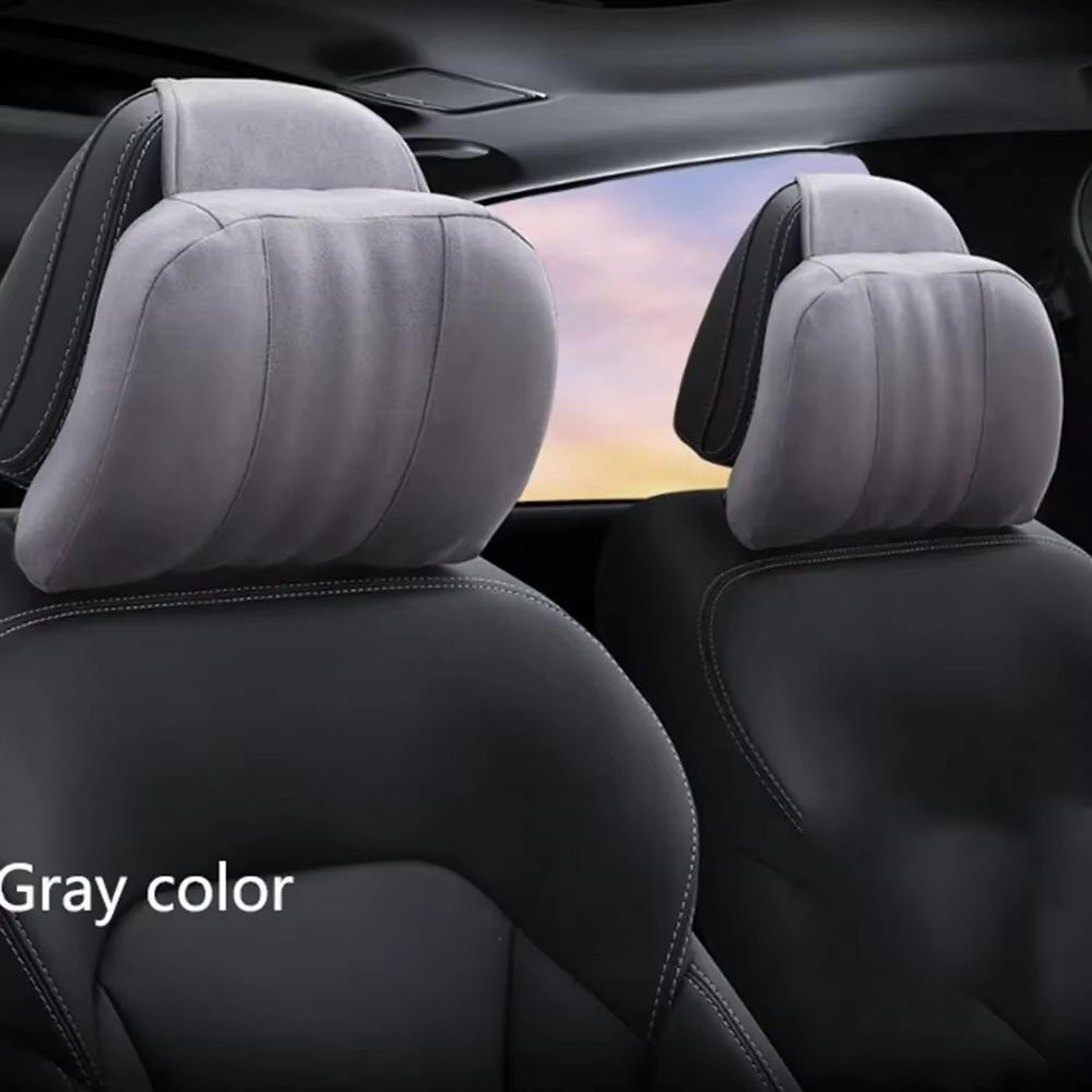 Suede MemoryFoam Car Headrest Pillow  Neck Support Cushion 5