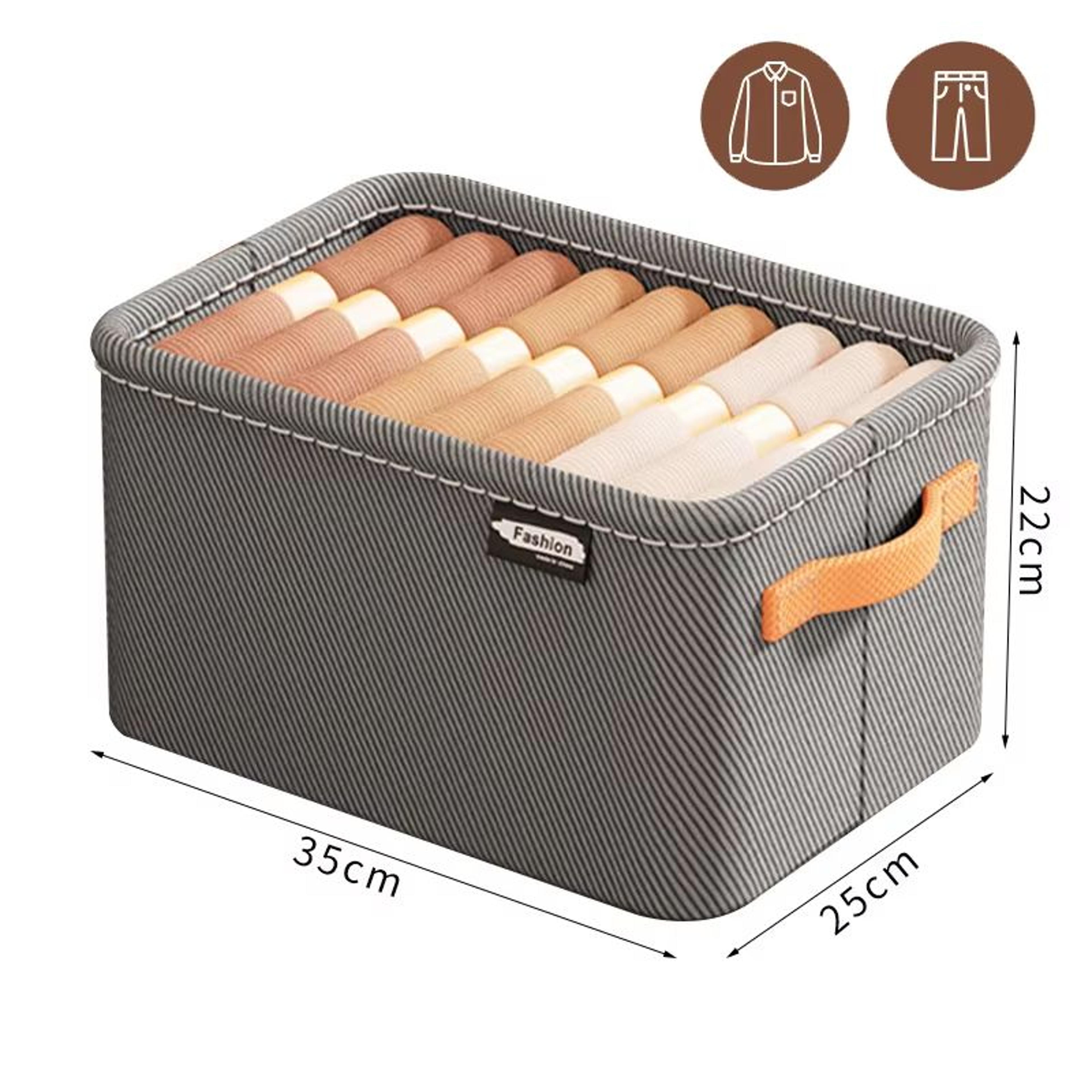 UltraThick Fabric Clothes Storage Box For Sweaters Jeans  Pants 8