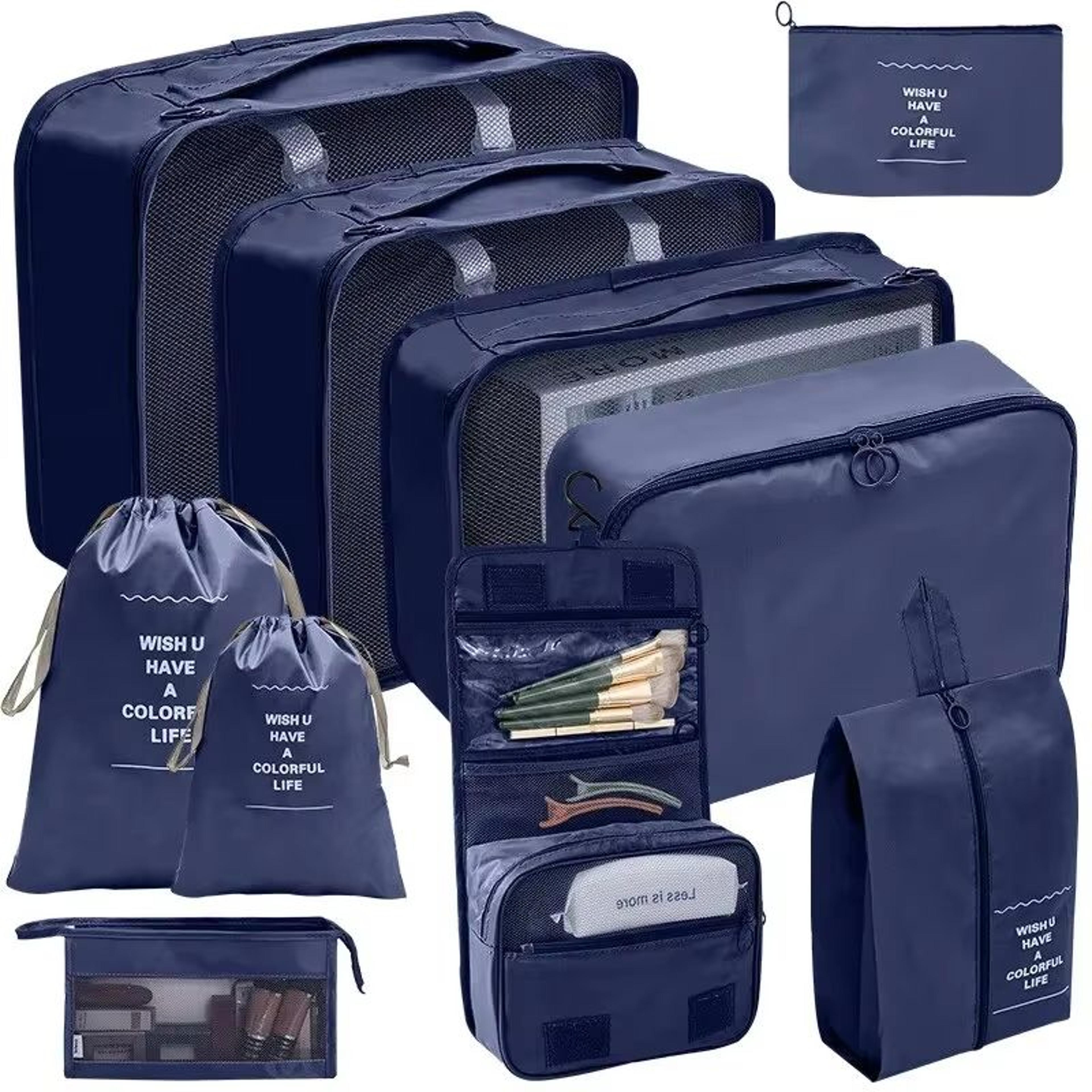 Complete Travel Packing Cube Set 710 Pieces  Luggage Organizer For Clothes Shoes  Accessories 13