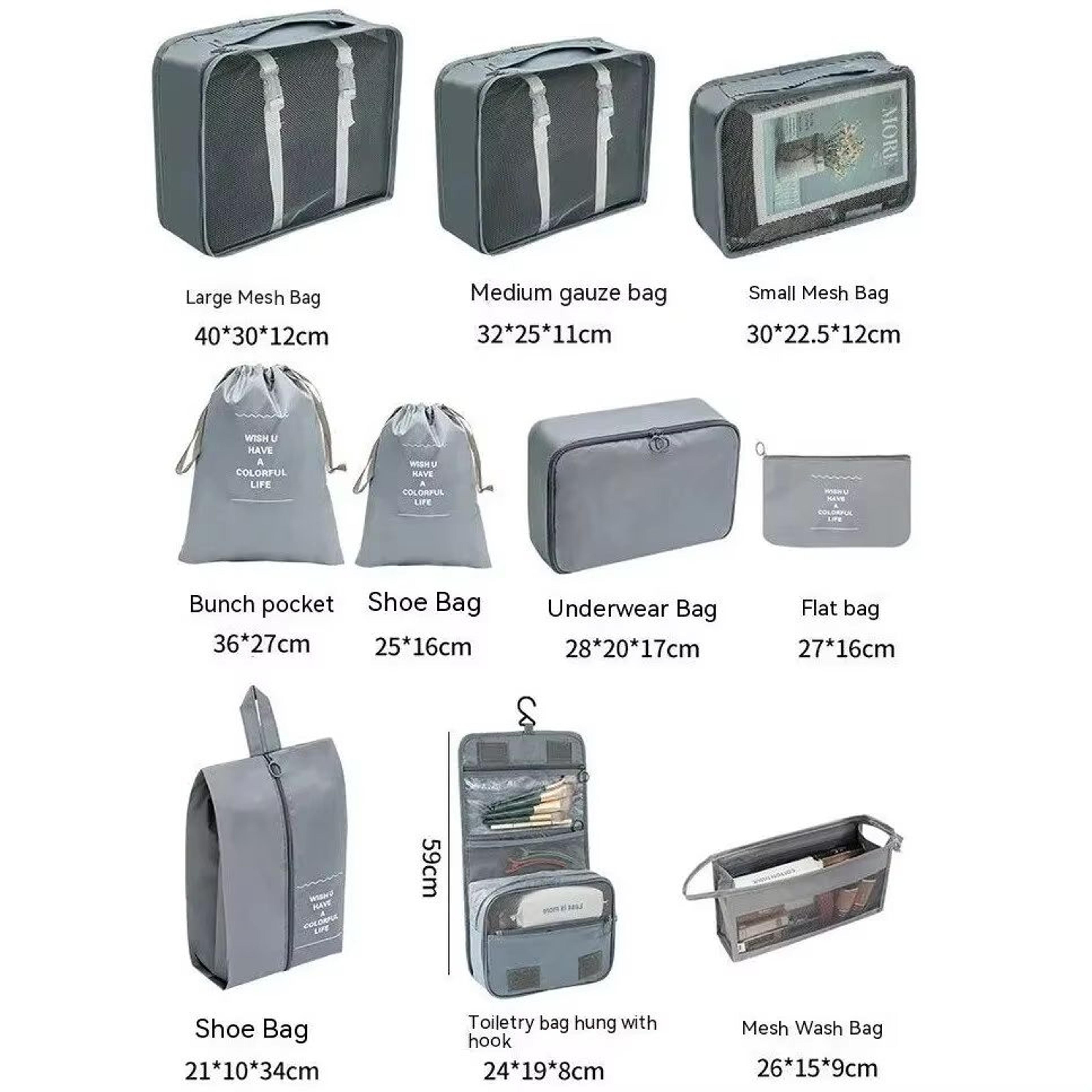 Complete Travel Packing Cube Set 710 Pieces  Luggage Organizer For Clothes Shoes  Accessories 5