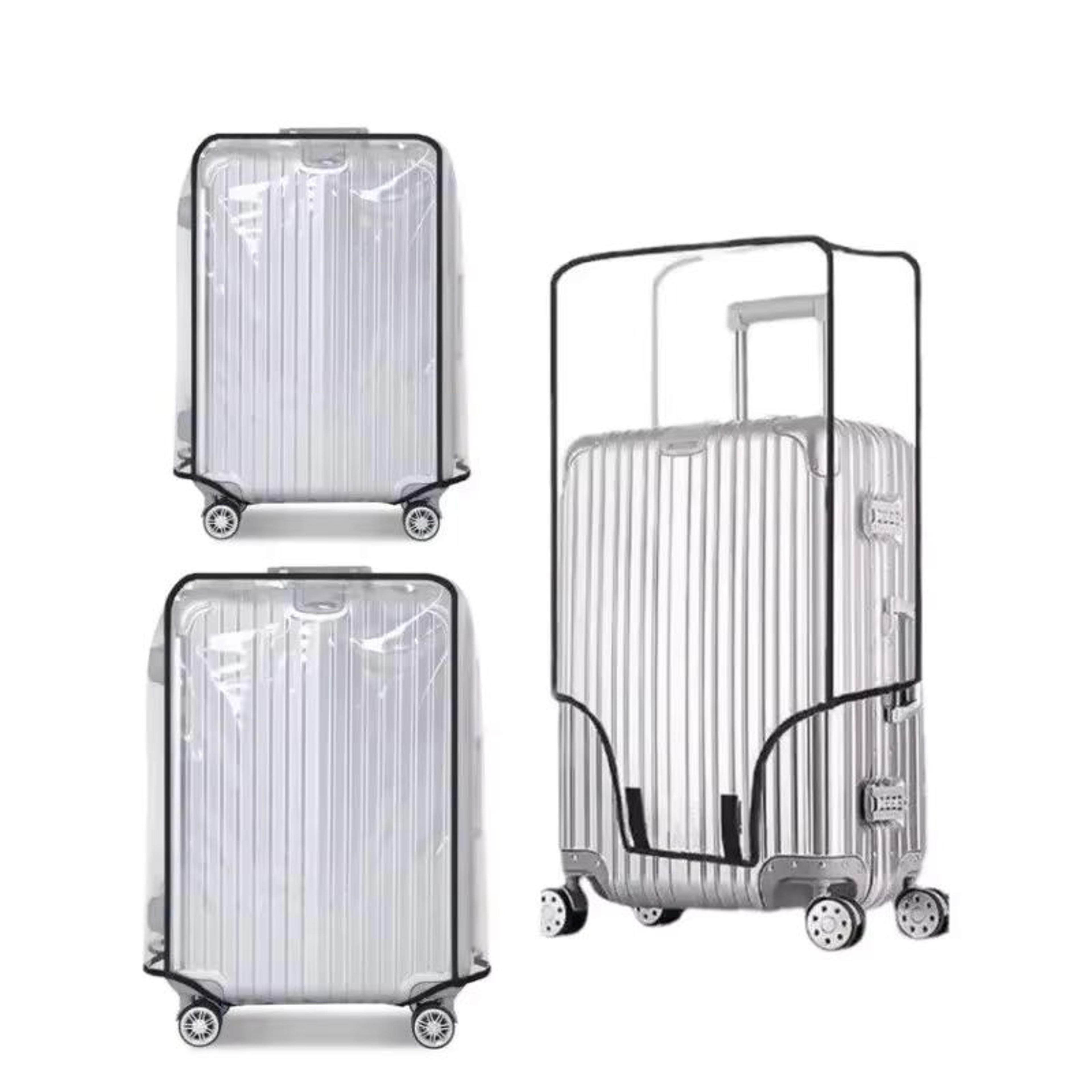 ClearGuard FullTransparent Waterproof Suitcase Cover Durable PVC Travel Luggage Protector 5
