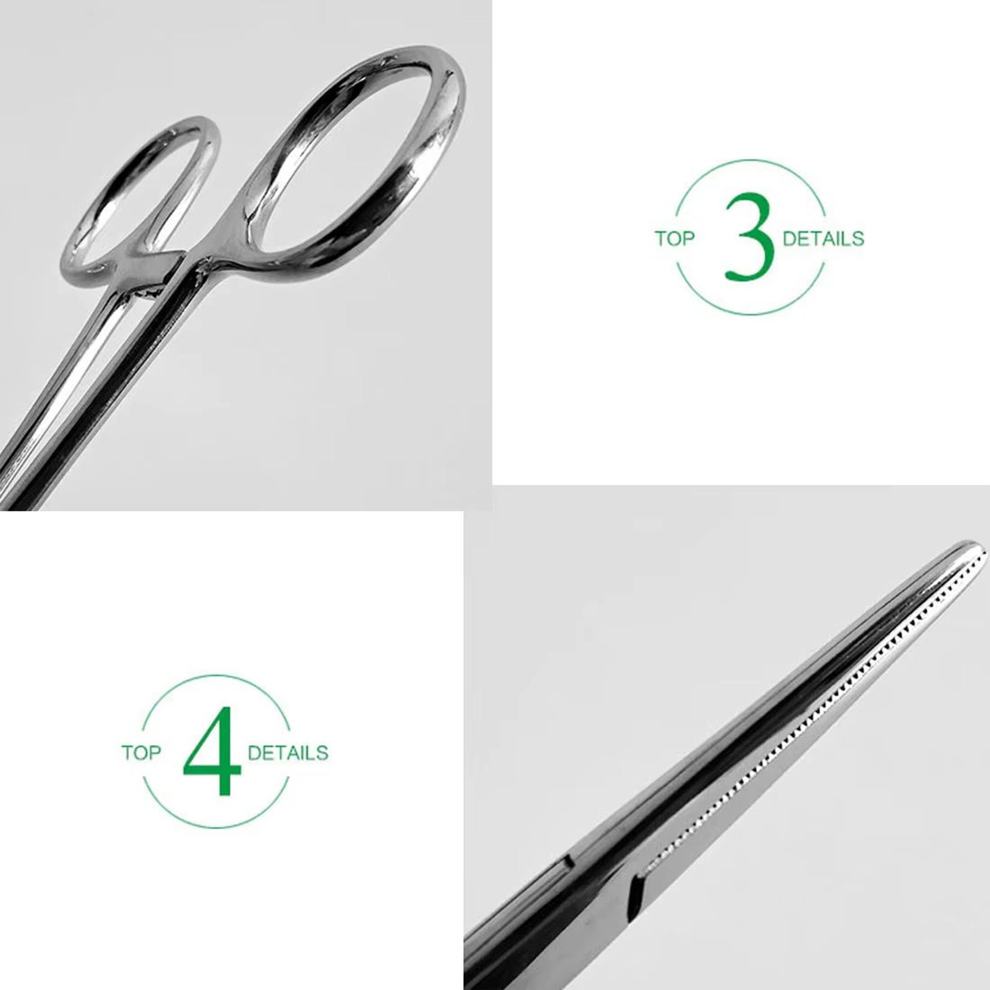 Precision Stainless Steel Locking Hemostatic Forceps  BentNose  Straight Curved Scissors Pliers 161 6