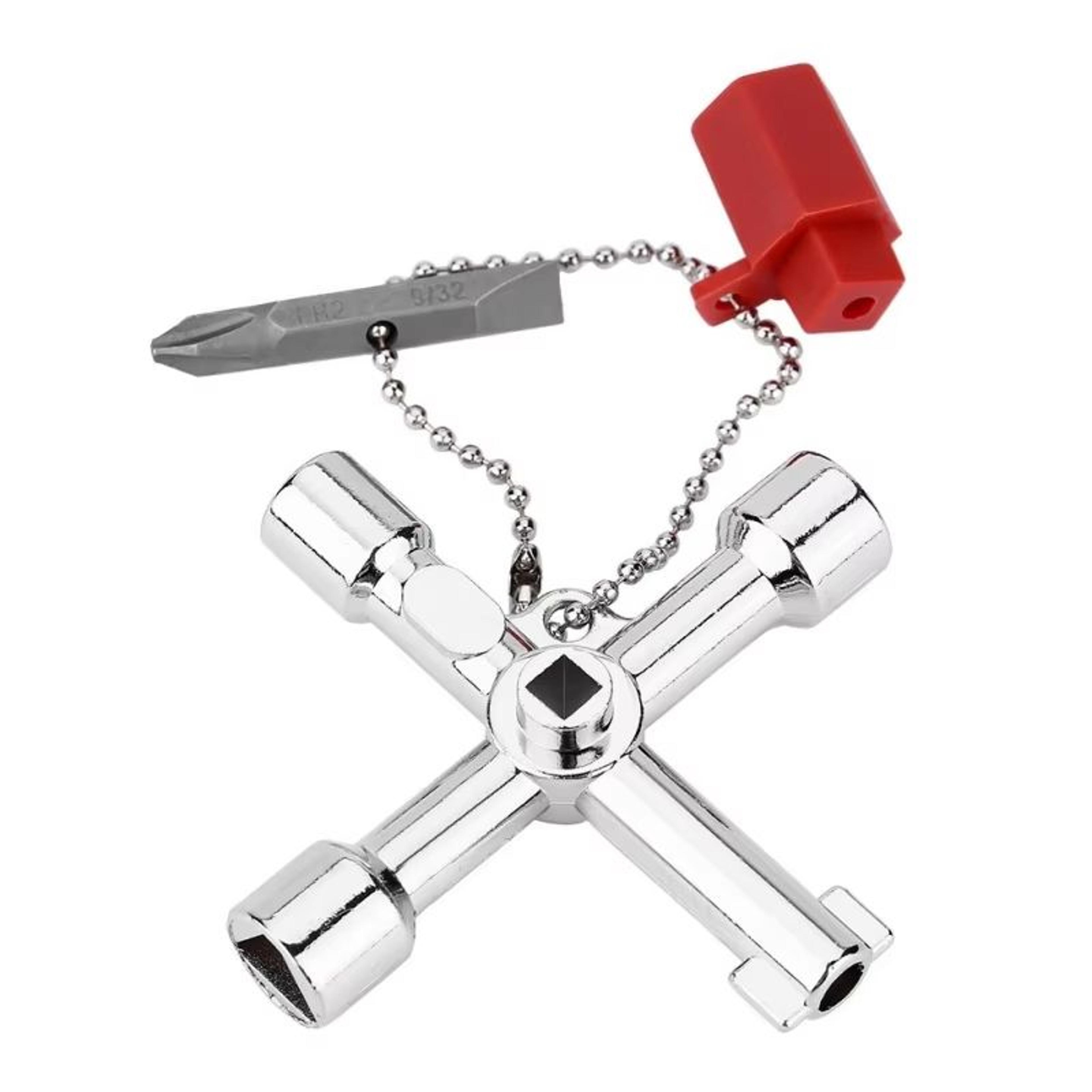 JUSTINLAU 4Way Universal Internal Triangle Key Wrench  Multifunctional Hand Tool For Plumbing Elect 2