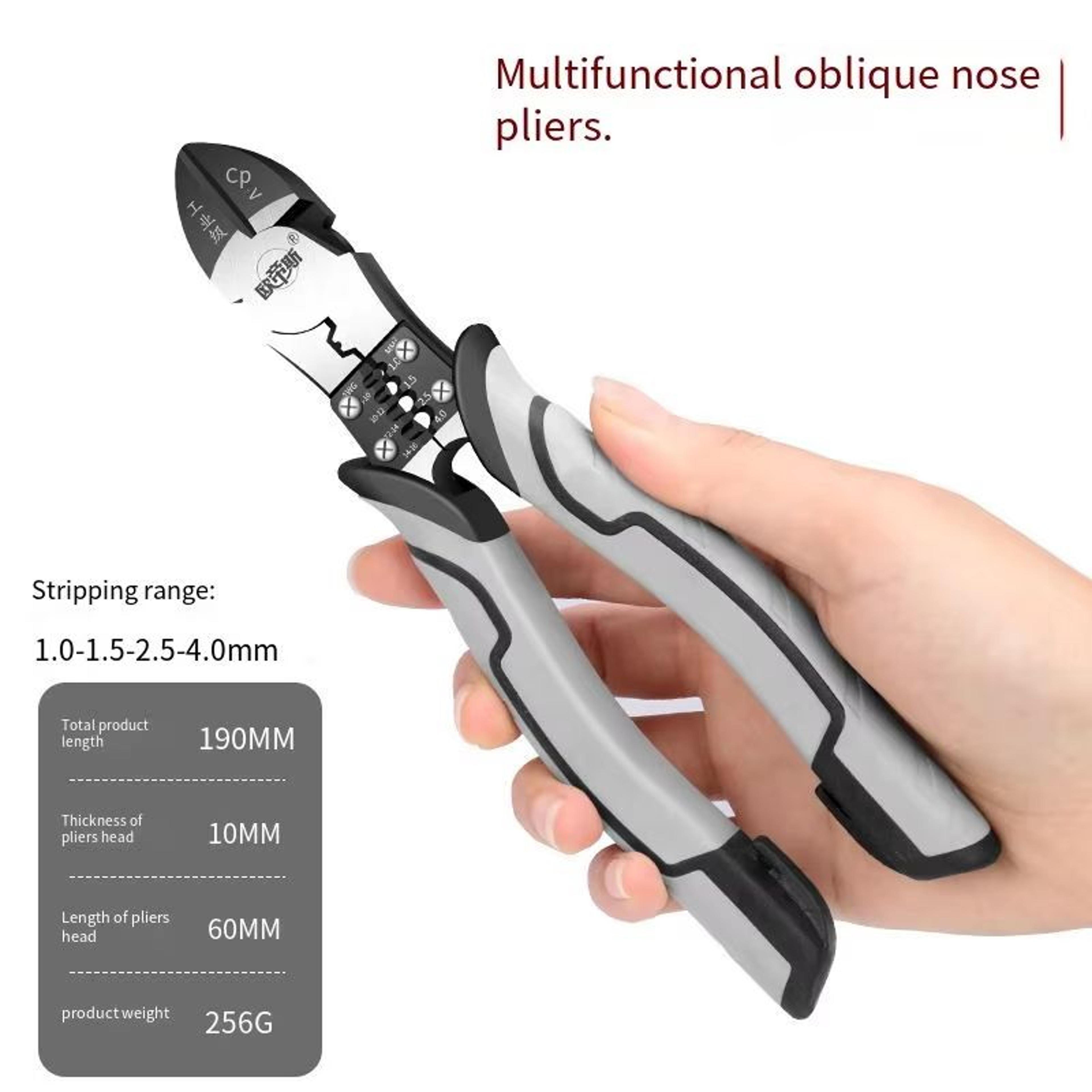 Multifunctional Precision Diagonal Pliers  Universal Wire Cutters  Needle Nose Tool For Electrician 6