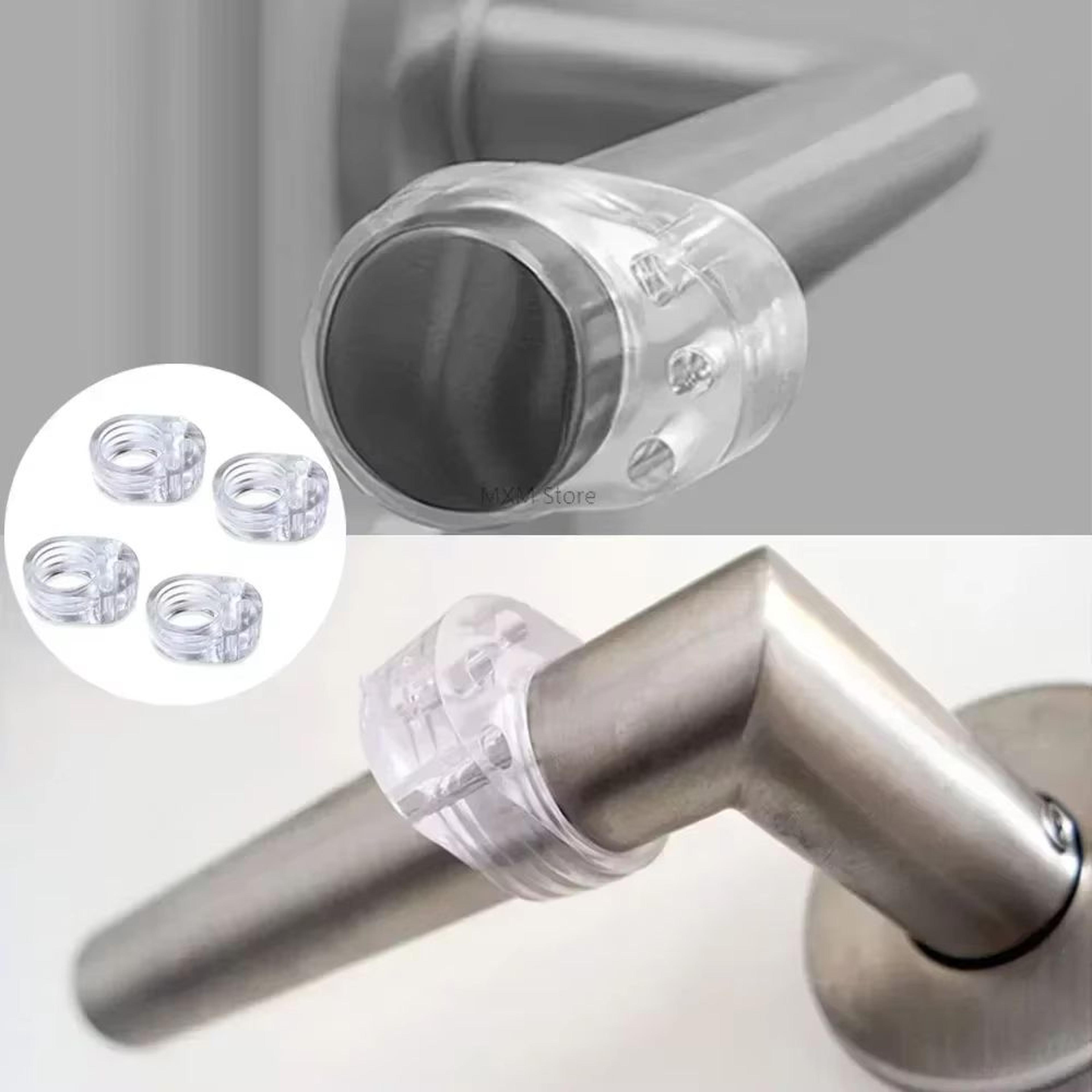 CrystalShield Transparent Silicone Door Stopper Pad  Wall  Door Handle Impact Buffer For Baby Safet 0
