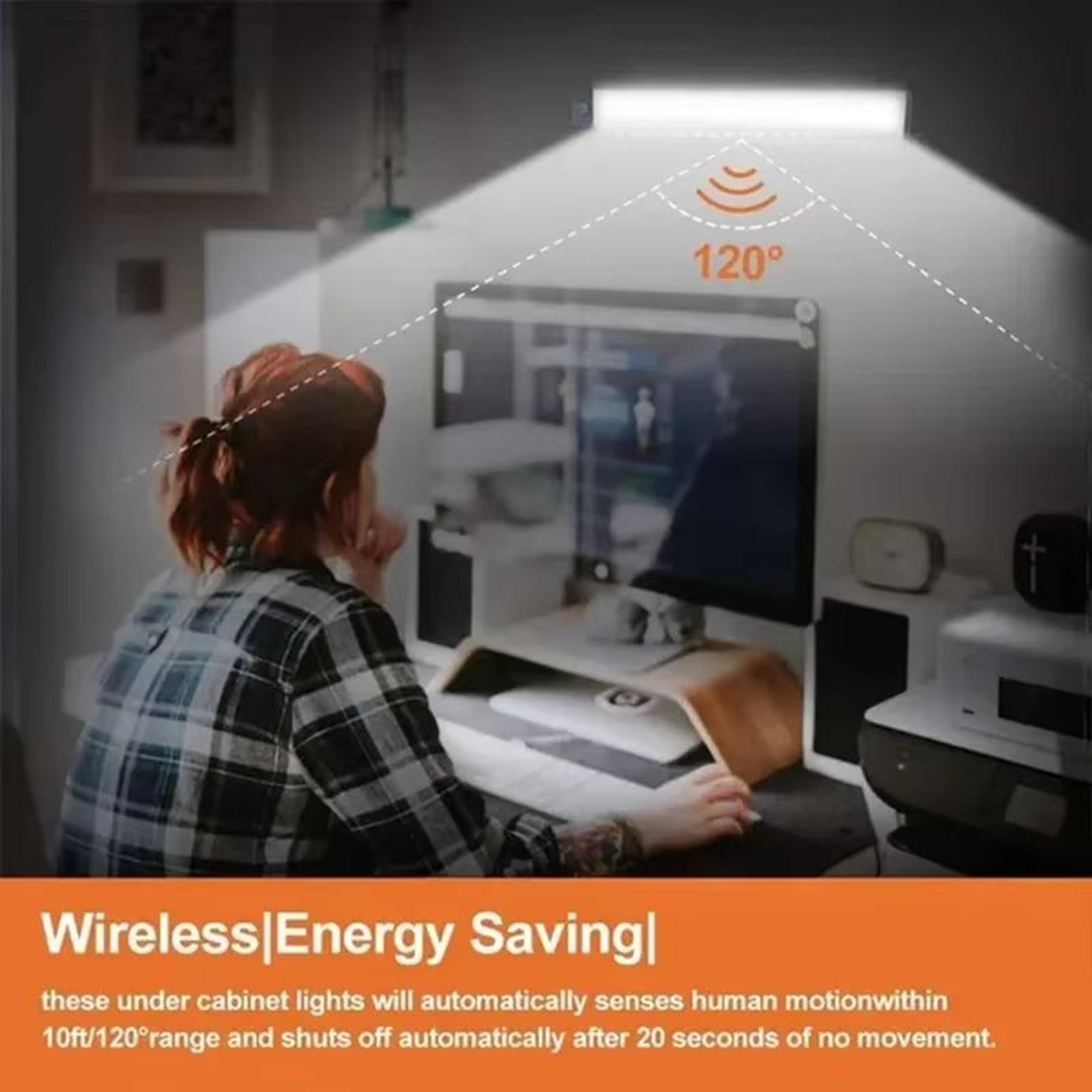 GlowSense PIR MotionSensor LED Night Lamp  USB Rechargeable Ambient Light For Bedroom Stairs  Close 1