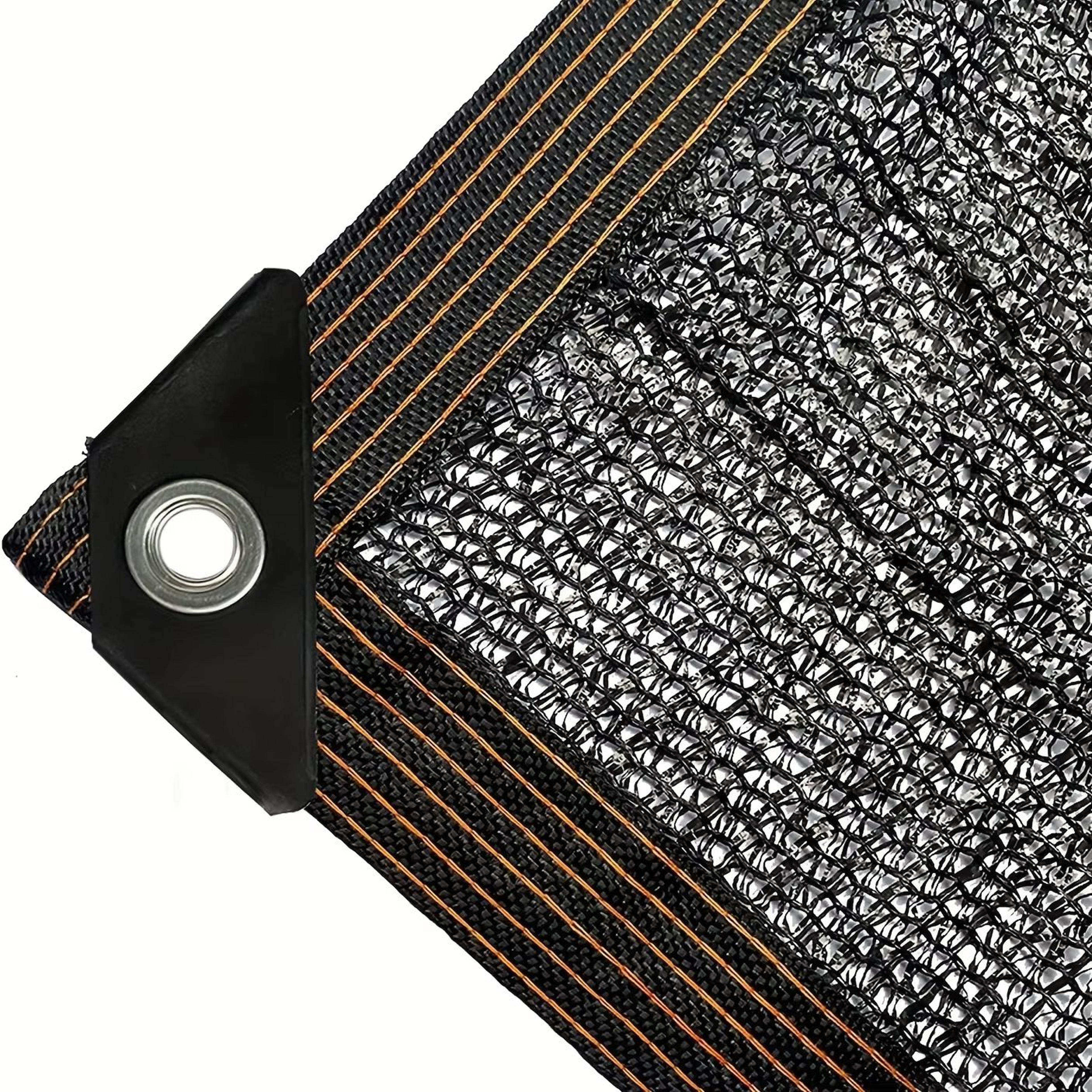 SunGuard Black Shade Cloth Mesh Cover  HeavyDuty Sun Net With Taped Edge  Grommets For Pergolas Gre 2