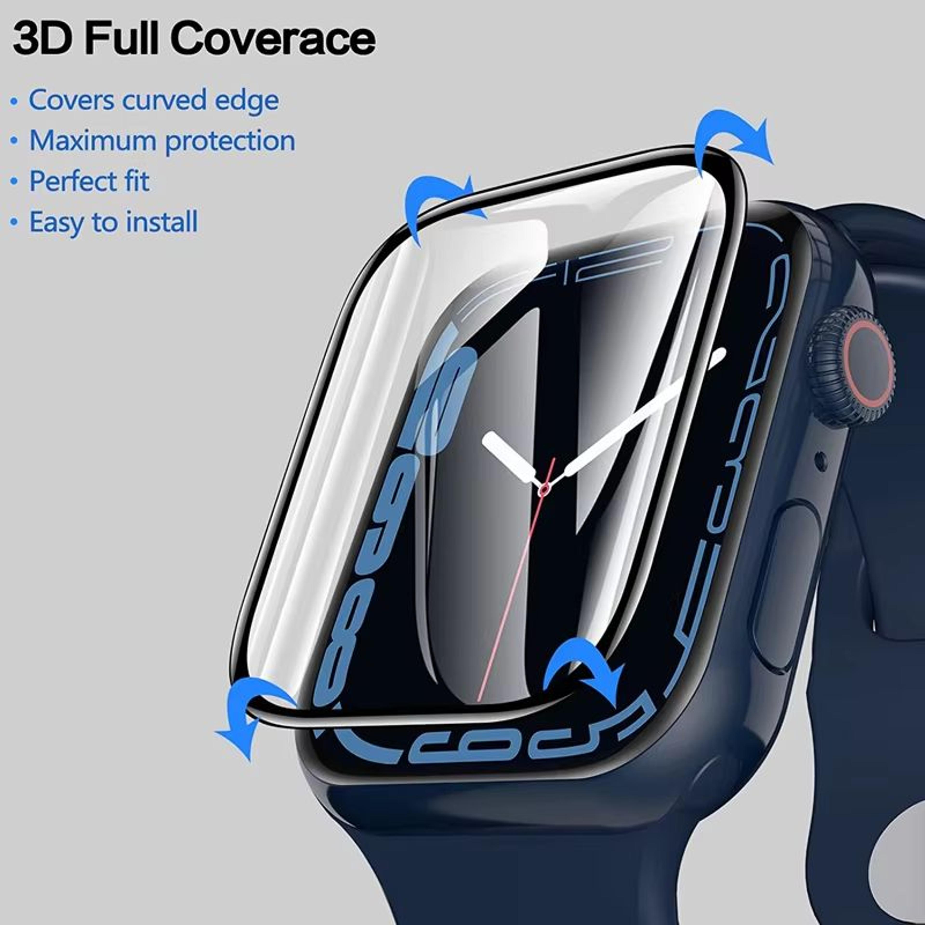 UltraClear FullCurve Screen Film For Apple Watch  Fits 3840414244454649 Mm Series 4