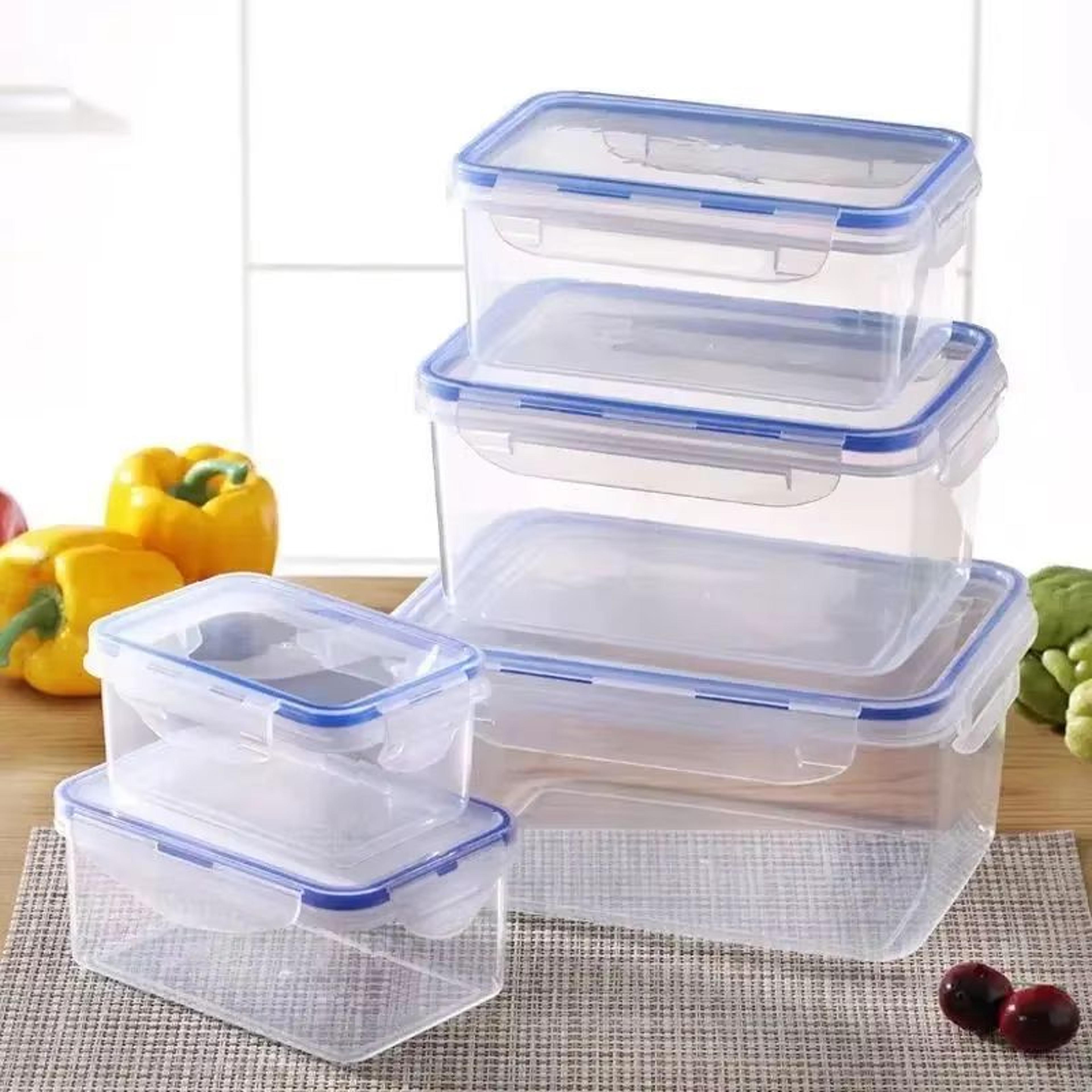 FreshVault UltraSealed Rectangular Storage Box  LargeCapacity Crisper  MicrowaveReady Lunch Box 1