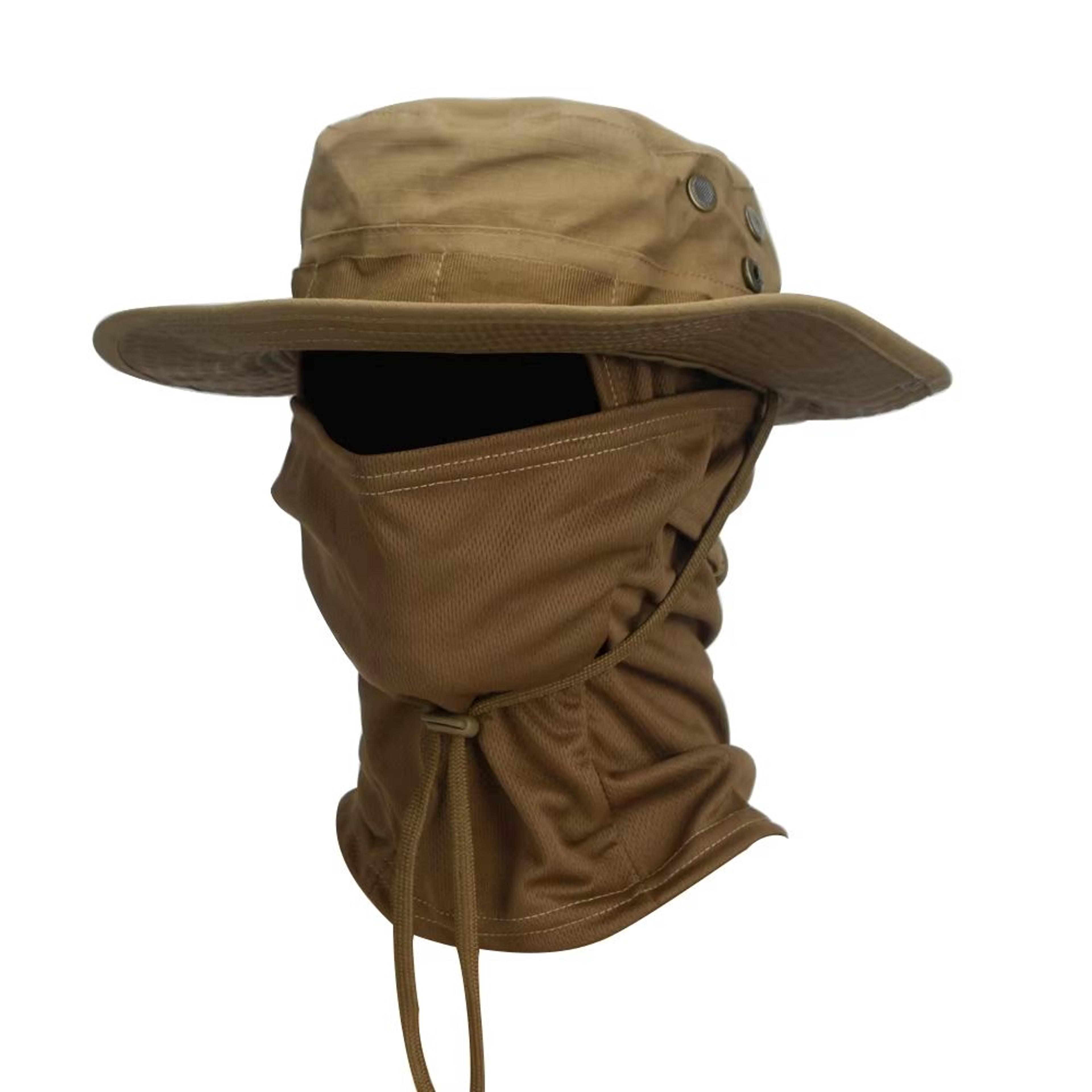 CamoShield Foldable Boonie Cap  Balaclava Hat Suit  WideBrim Outdoor SunProtection Cap 6