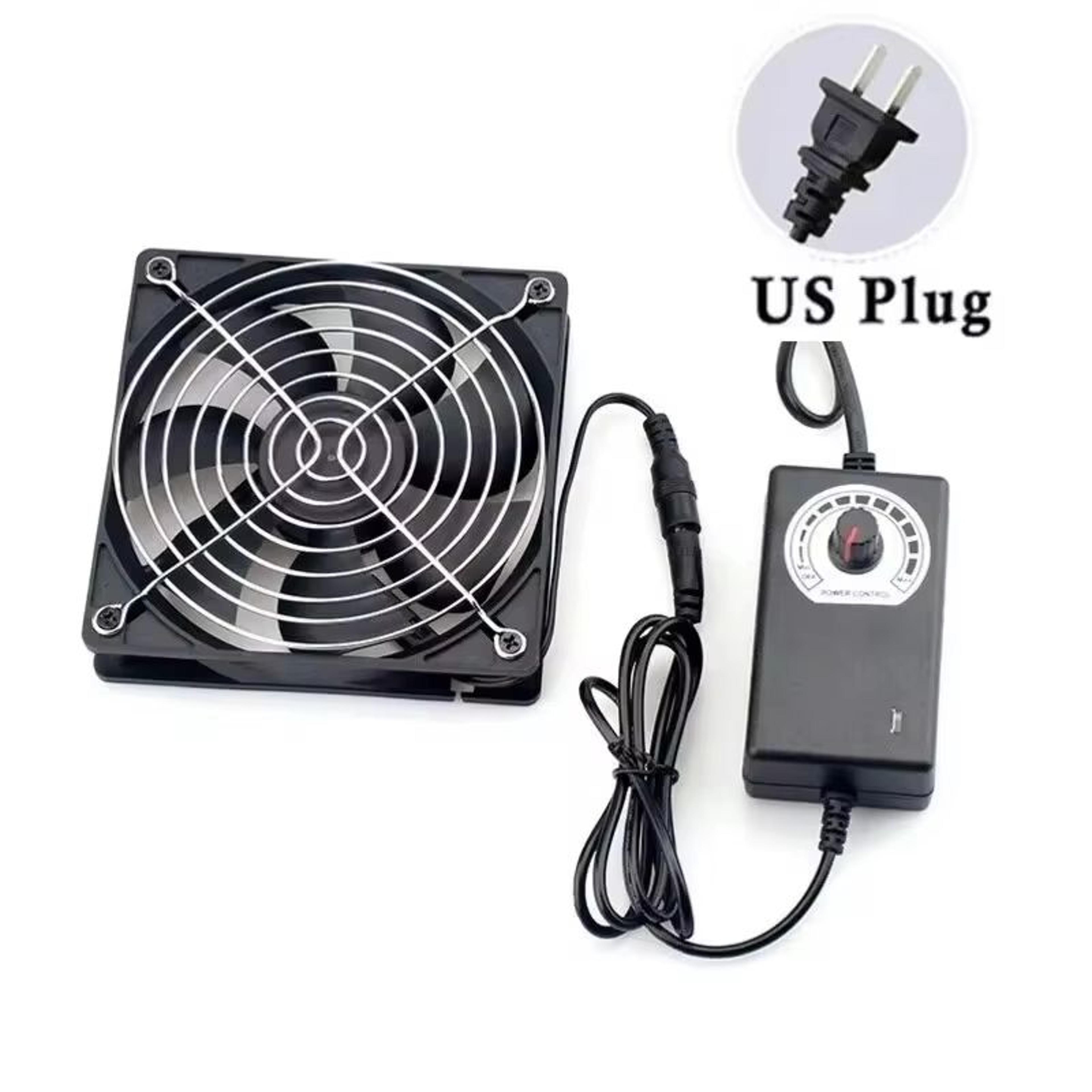 HighFlow 120 Mm 3000 RPM Cooling Fan With Speed Controller  Universal Chassis  Cabinet Airflow Solu 9