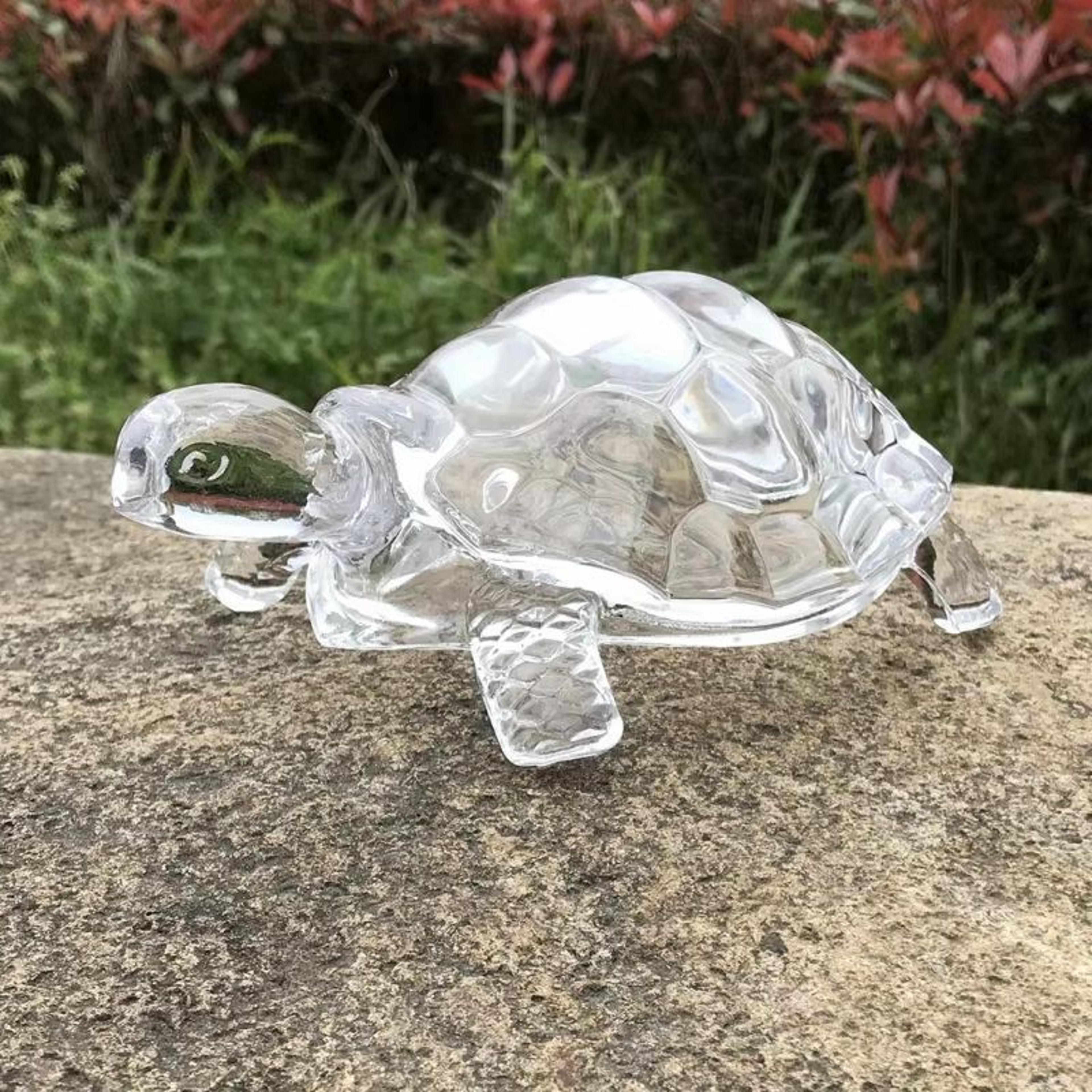 Crystal Turtle Ornament  Mini Lucky Turtle Statue For Home Office  Desk Decoration 5