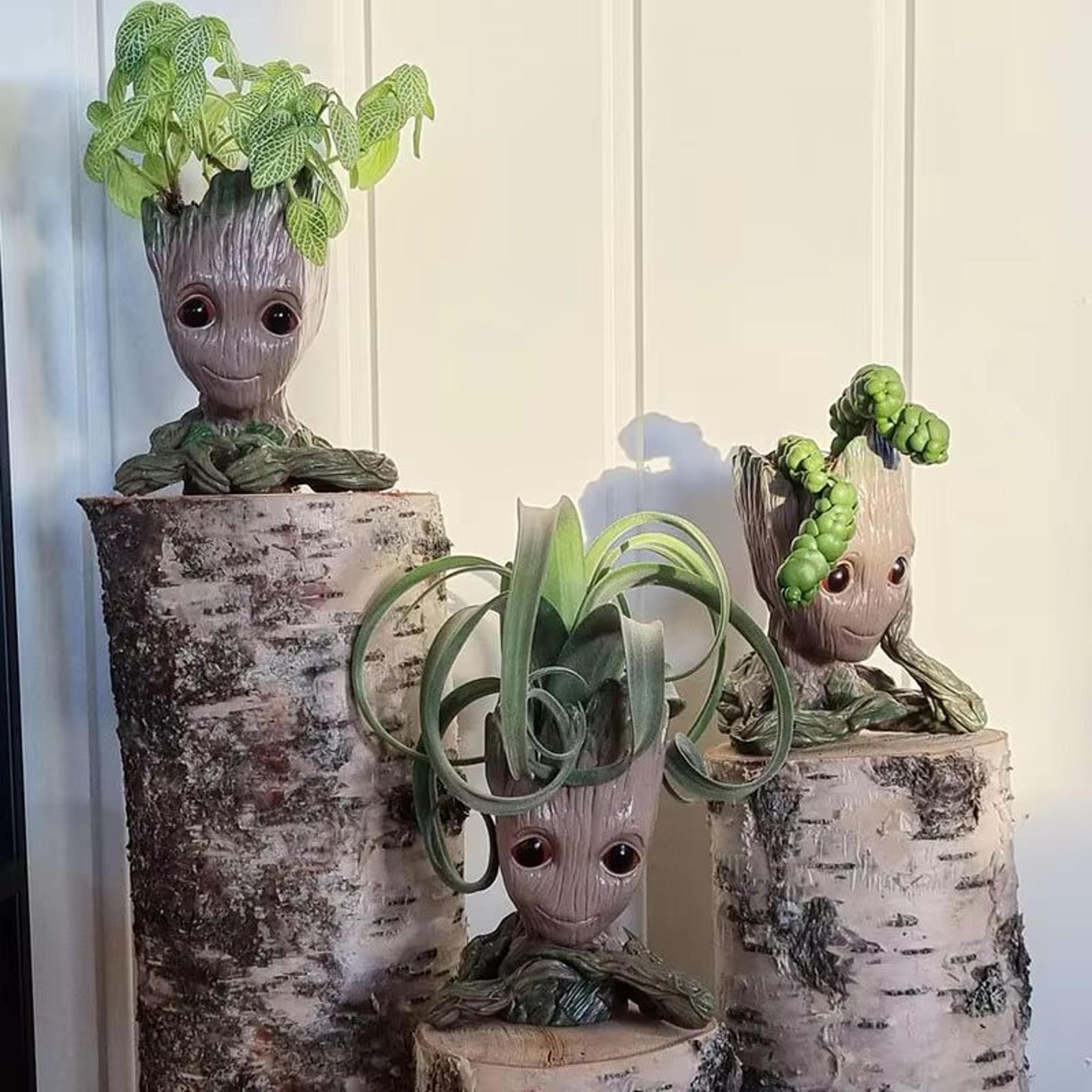 Groot Planter Flower Pot Set  TreeMan Character Indoor Planter  Home Office Decor Gift 2