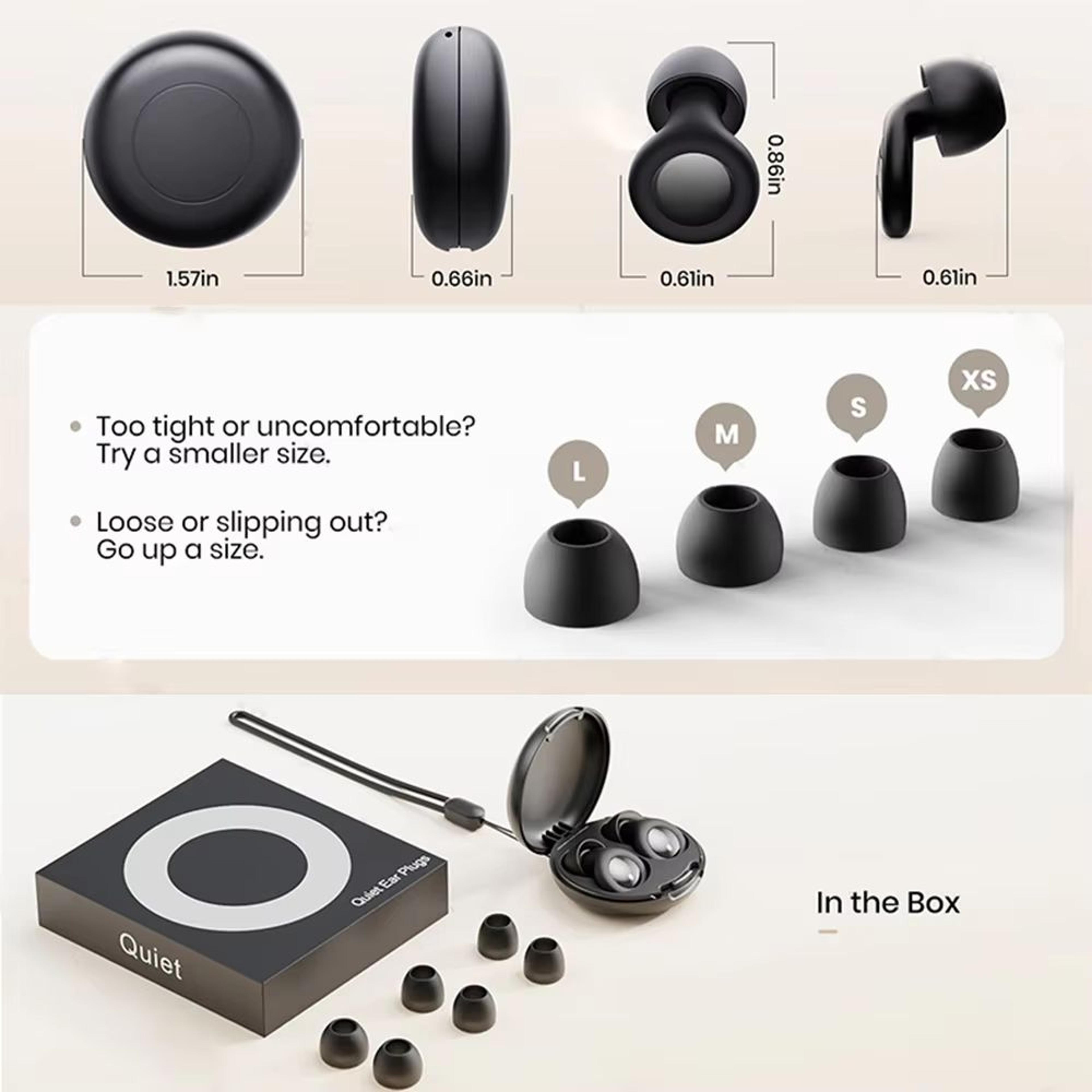 Silicone Ear Plugs For Sleeping  Swimming  NoiseReduction Waterproof Ear Plug Set 5