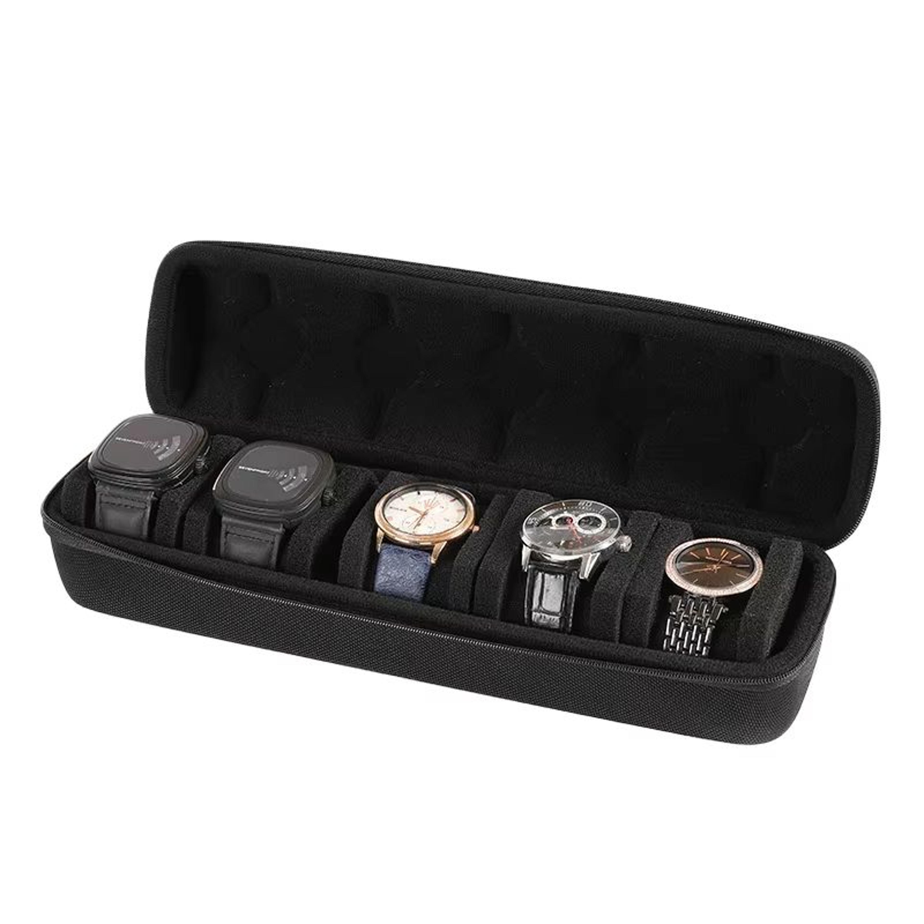 EliteTime Travel Watch Roll  235 Slot Hard Organizer Case 17