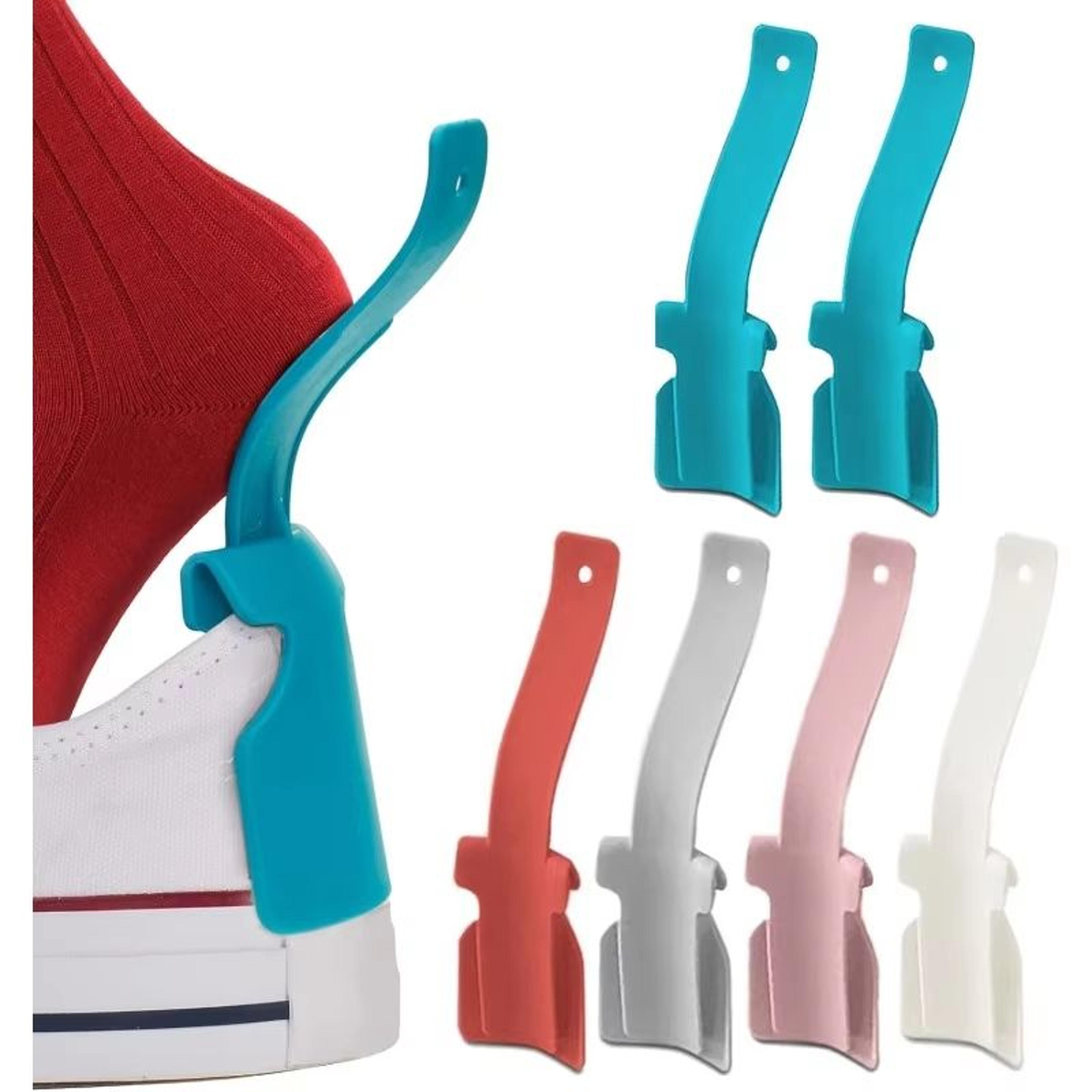 EaseStep 6in1 Shoe Dressing Aid Set  HandsFree Sock Assist Tool  Short Shoe Horn For Men  Women 0