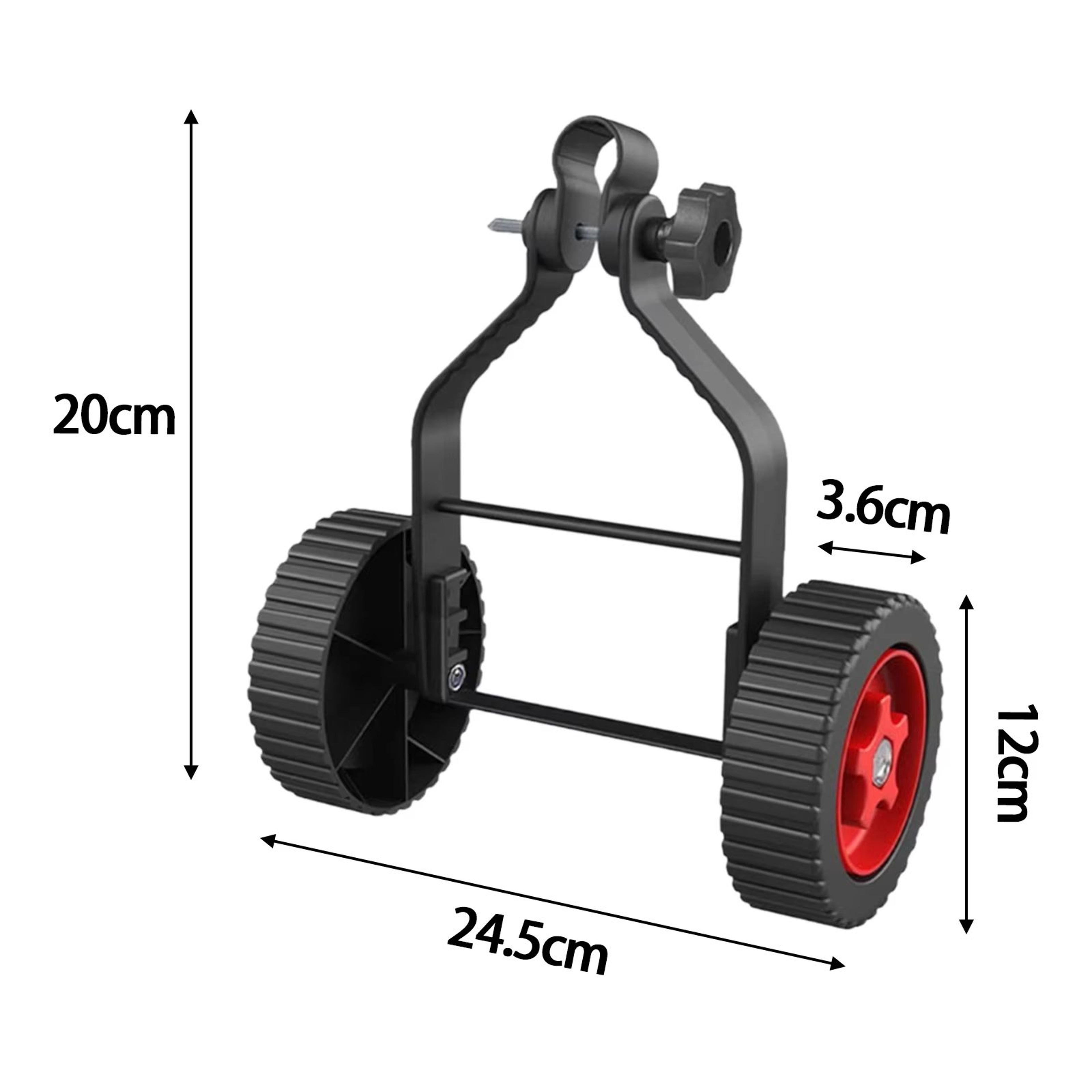 TriWheel Adjustable Support Wheel Attachment For String Trimmers  Lawn Mowers 6