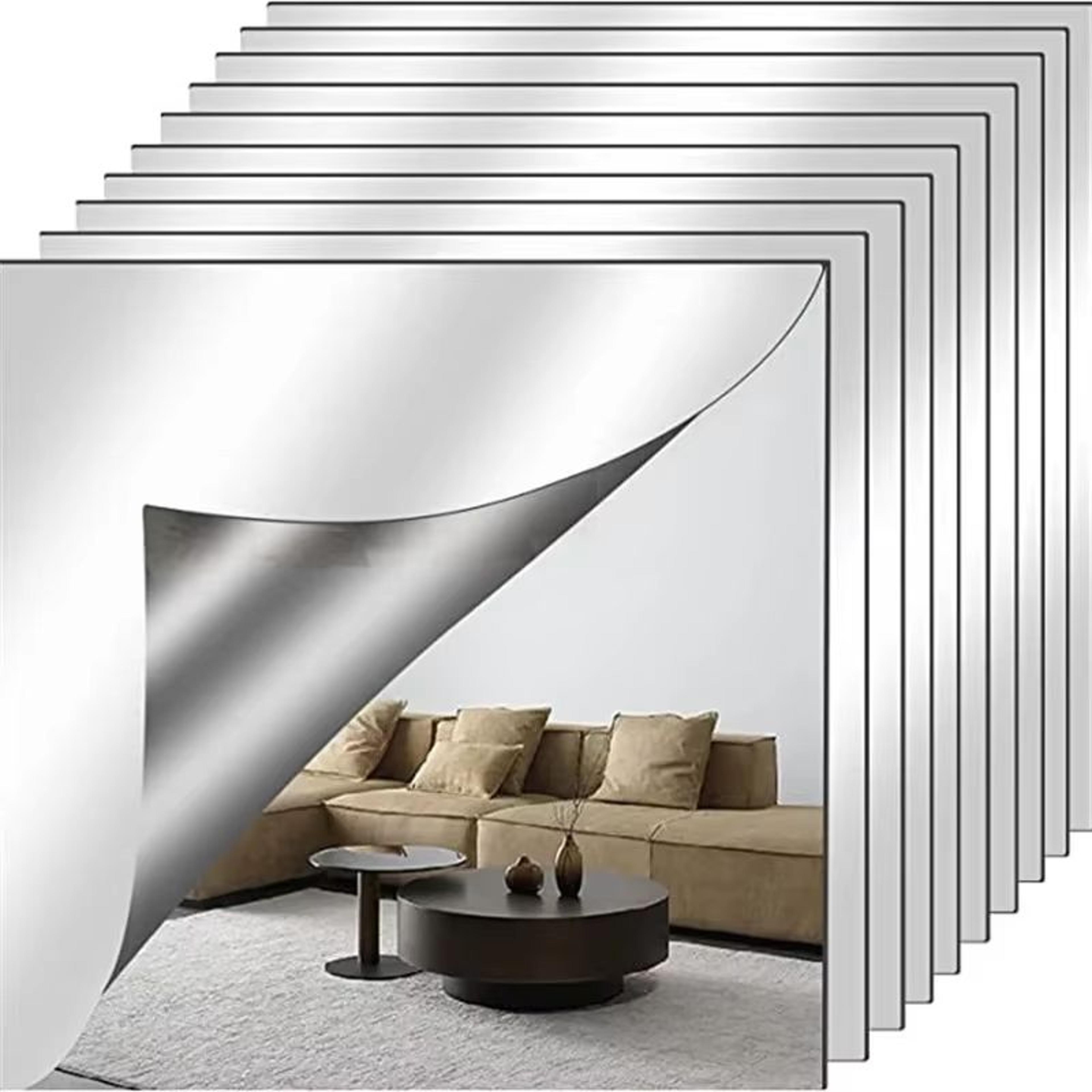 Acrylic Mirror Wall Sticker  4Piece 30x25 Cm Soft SelfAdhesive 3D Decorative Sheet Set 5