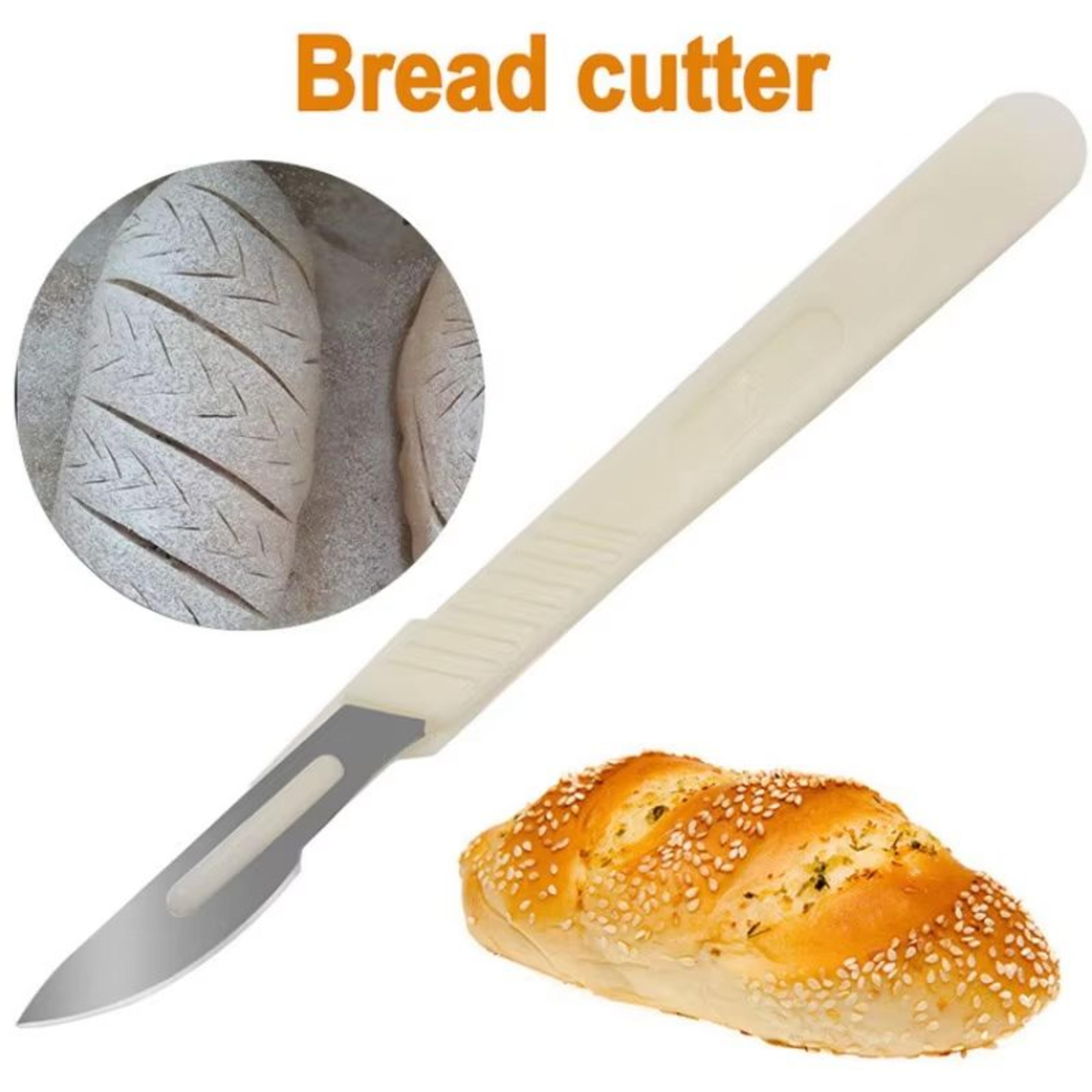 Patterned Bread Carving Knife  FrenchStyle Bread Cutter  Baking Accessory 0