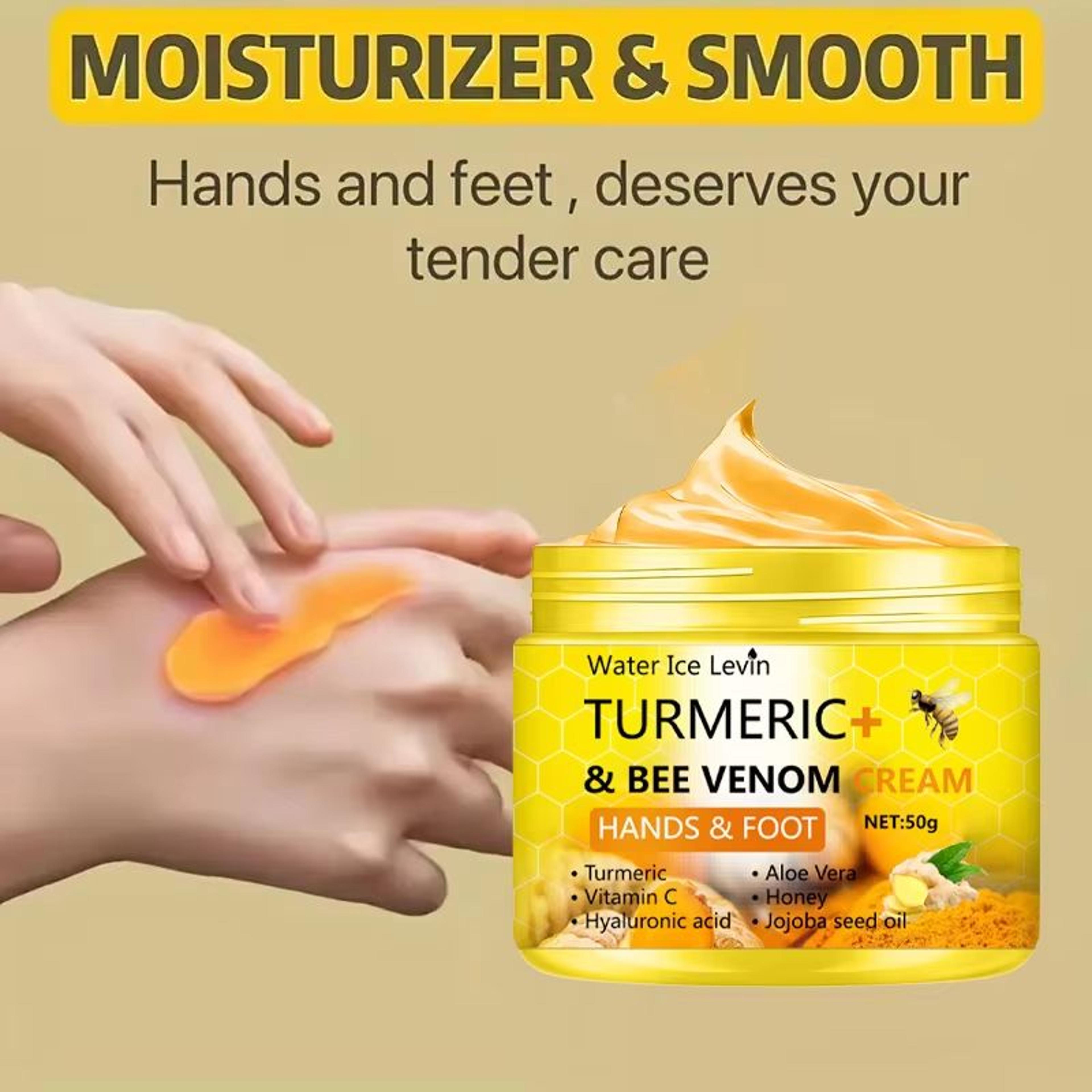 Turmeric Bee Venom Foot  Hand Repair Cream  AntiDrying  Cracked Skin Care 50g 2