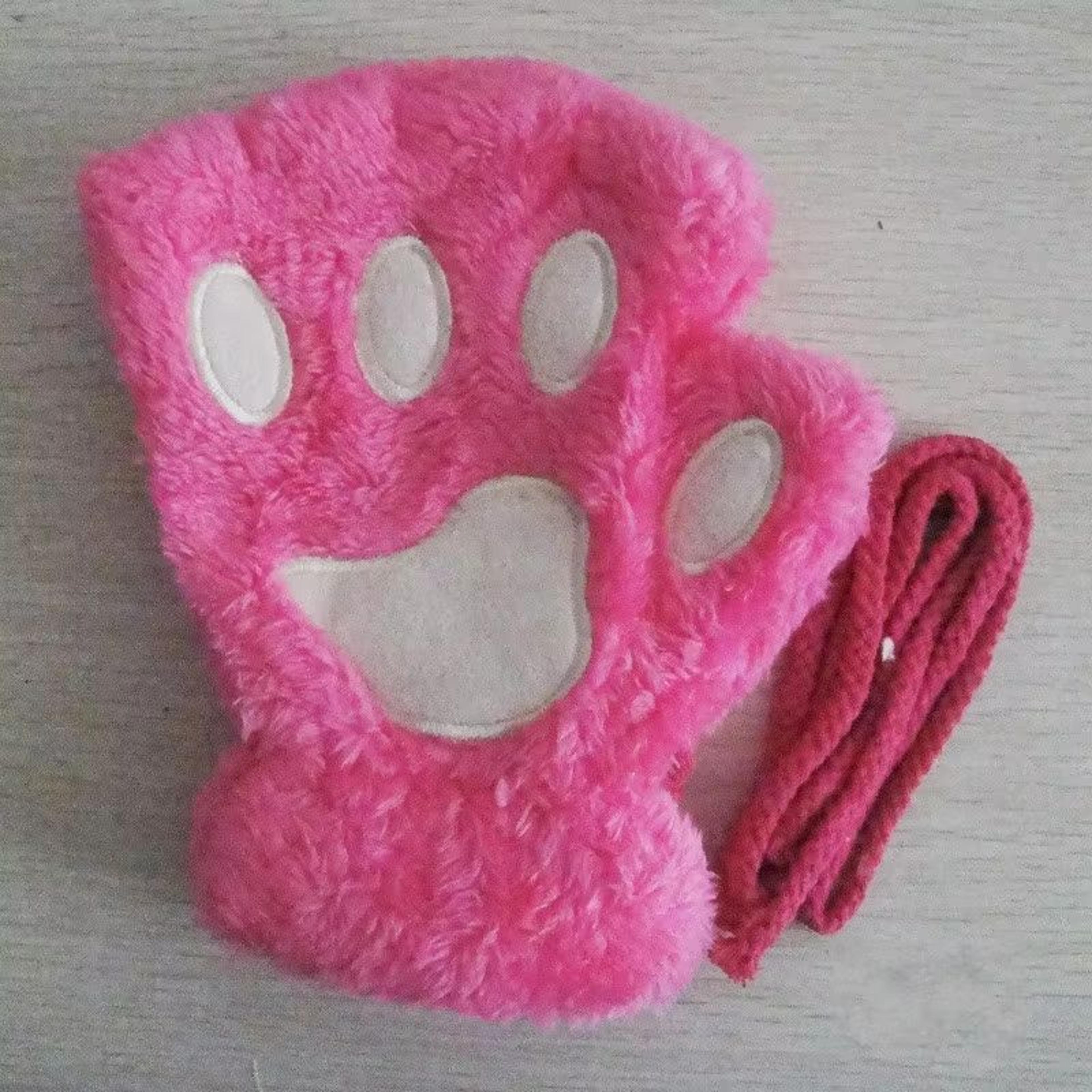 Cartoon Cute Cat Claw Paw Gloves  Plush Mittens For Women Warm  Soft Fingerless Bear Cat Gloves 7