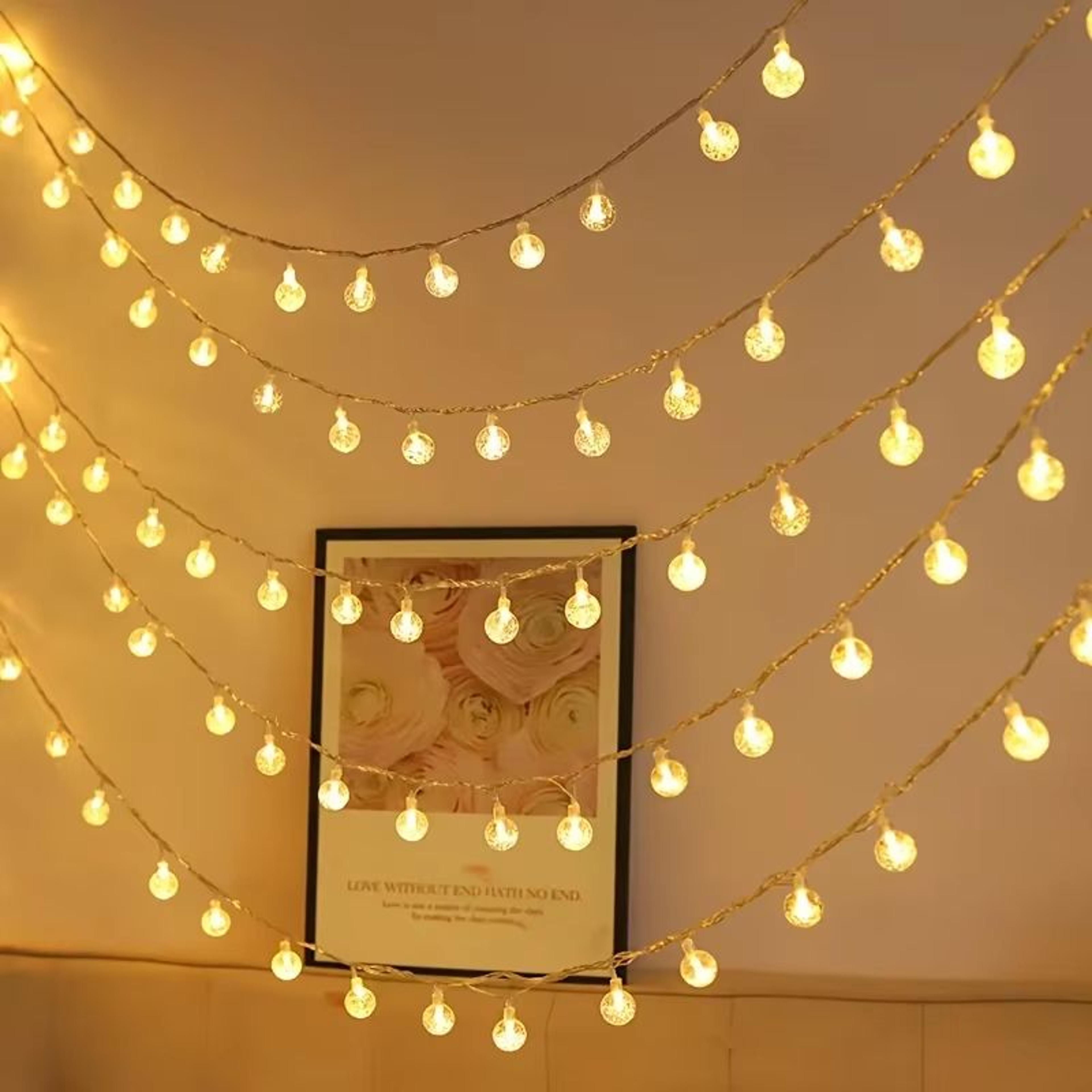USBBattery Crystal Globe String Lights  Decorative Outdoor Waterproof Fairy Lighting 102040 LED 0